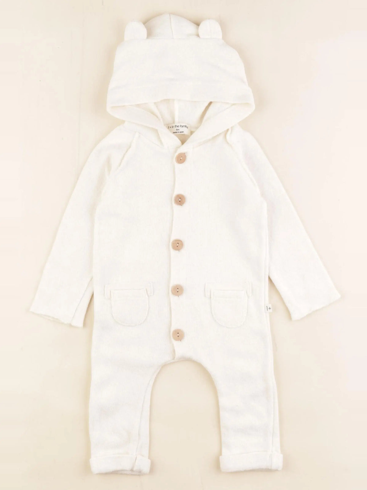 1+ In the family - combinaison blanc - 6 mois