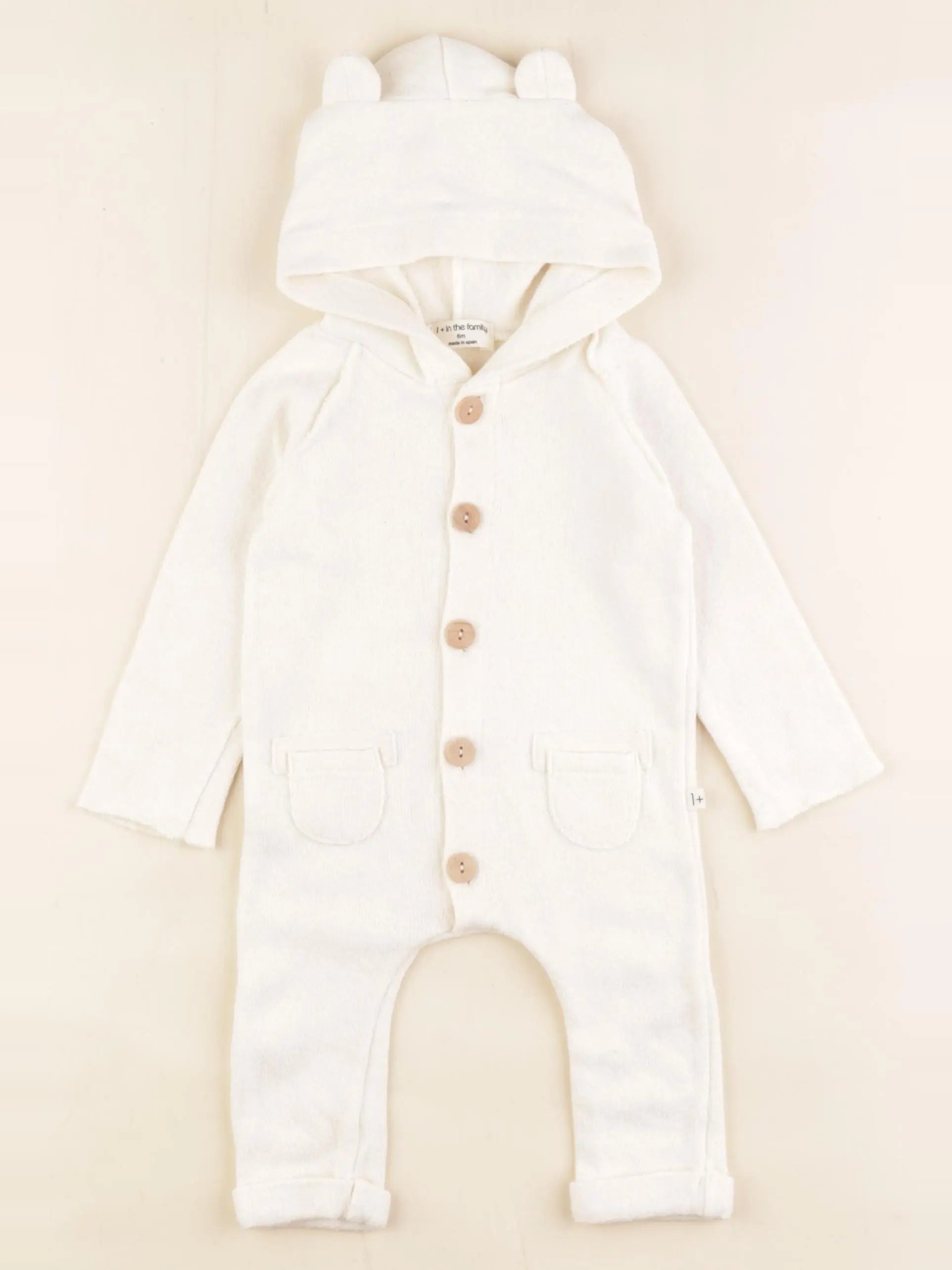1+ In the family - combinaison blanc - 6 mois