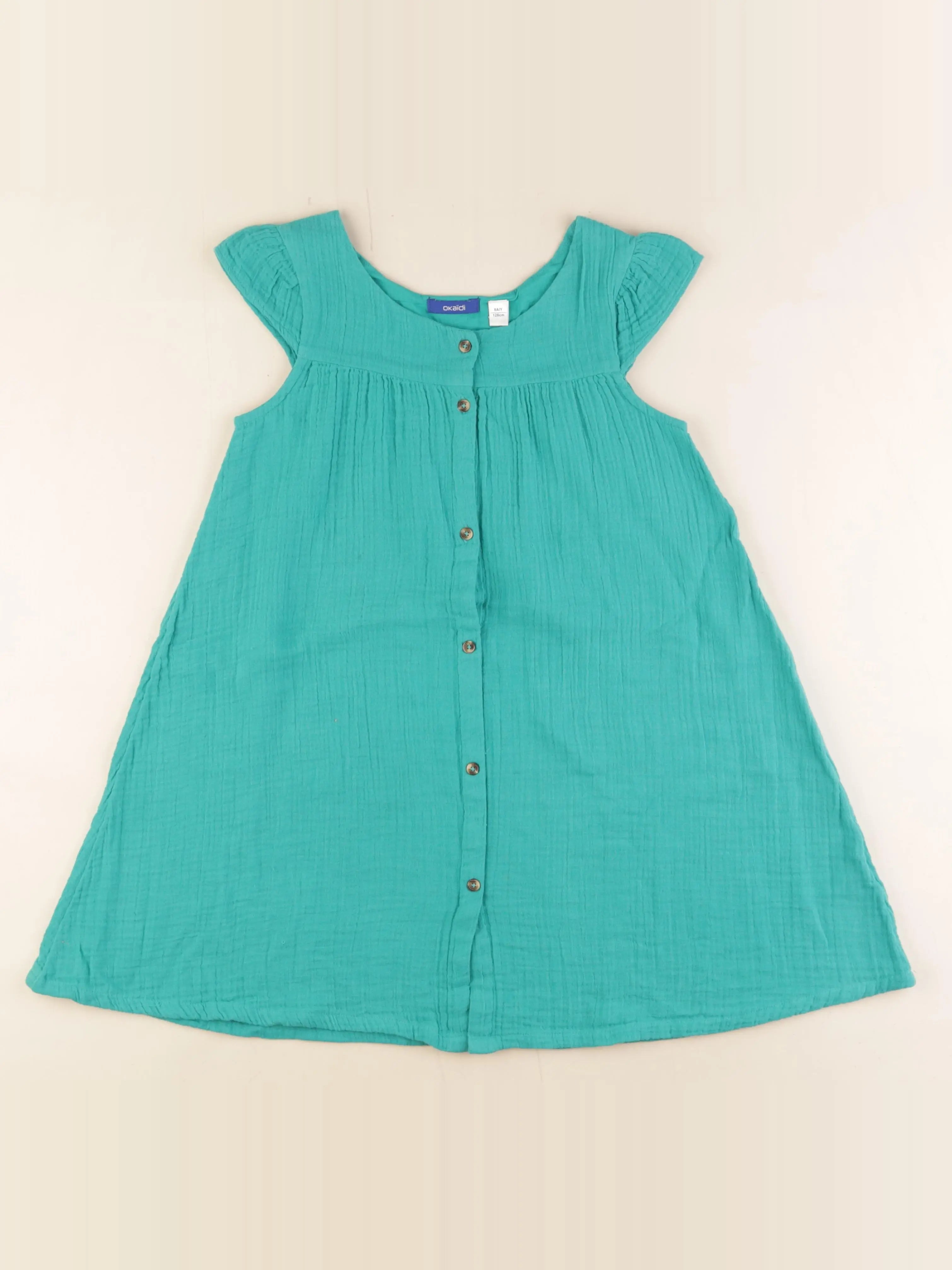 Okaidi - robe vert - 8 ans