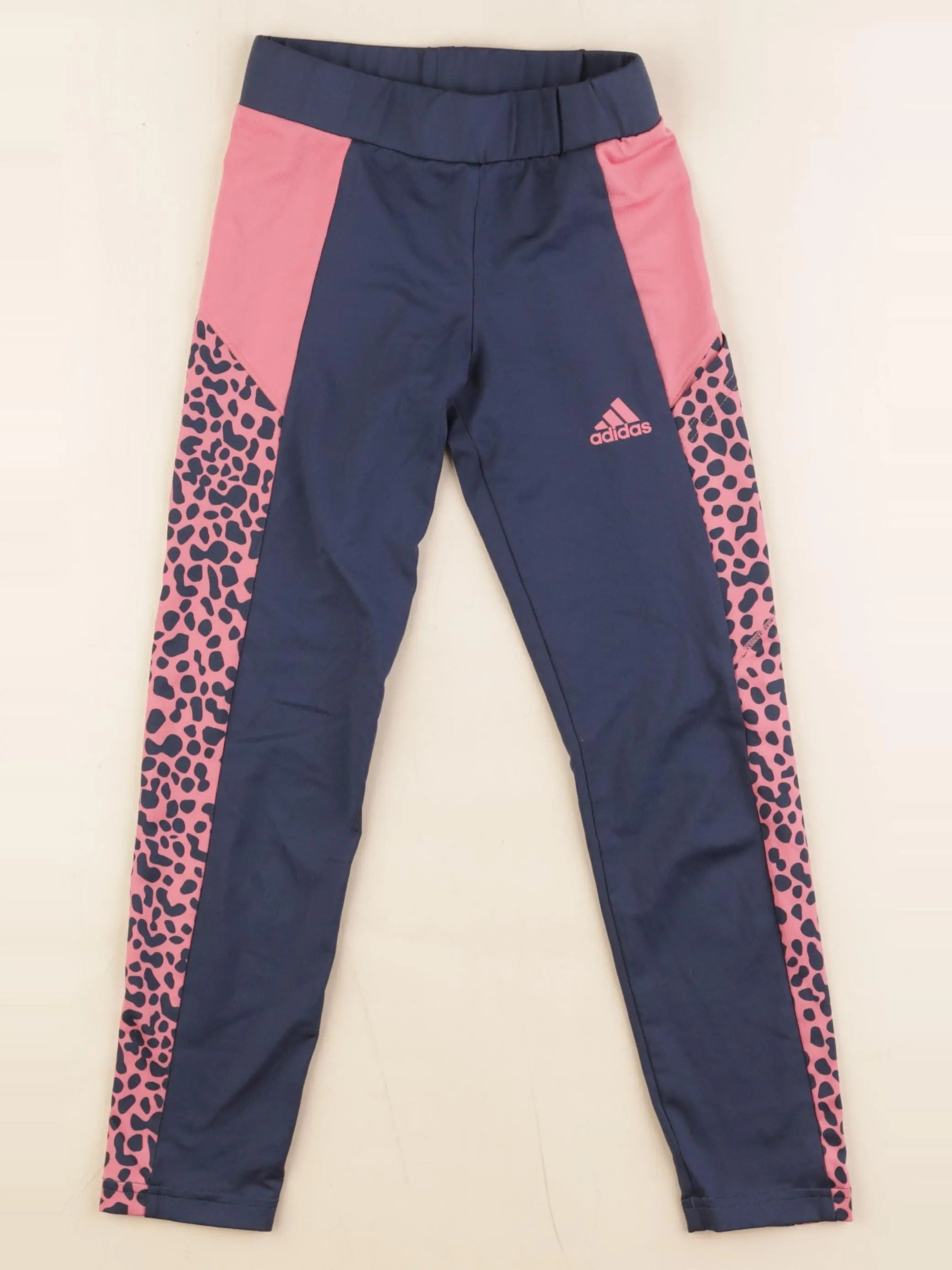 Adidas - legging bleu, rose - 7/8 ans