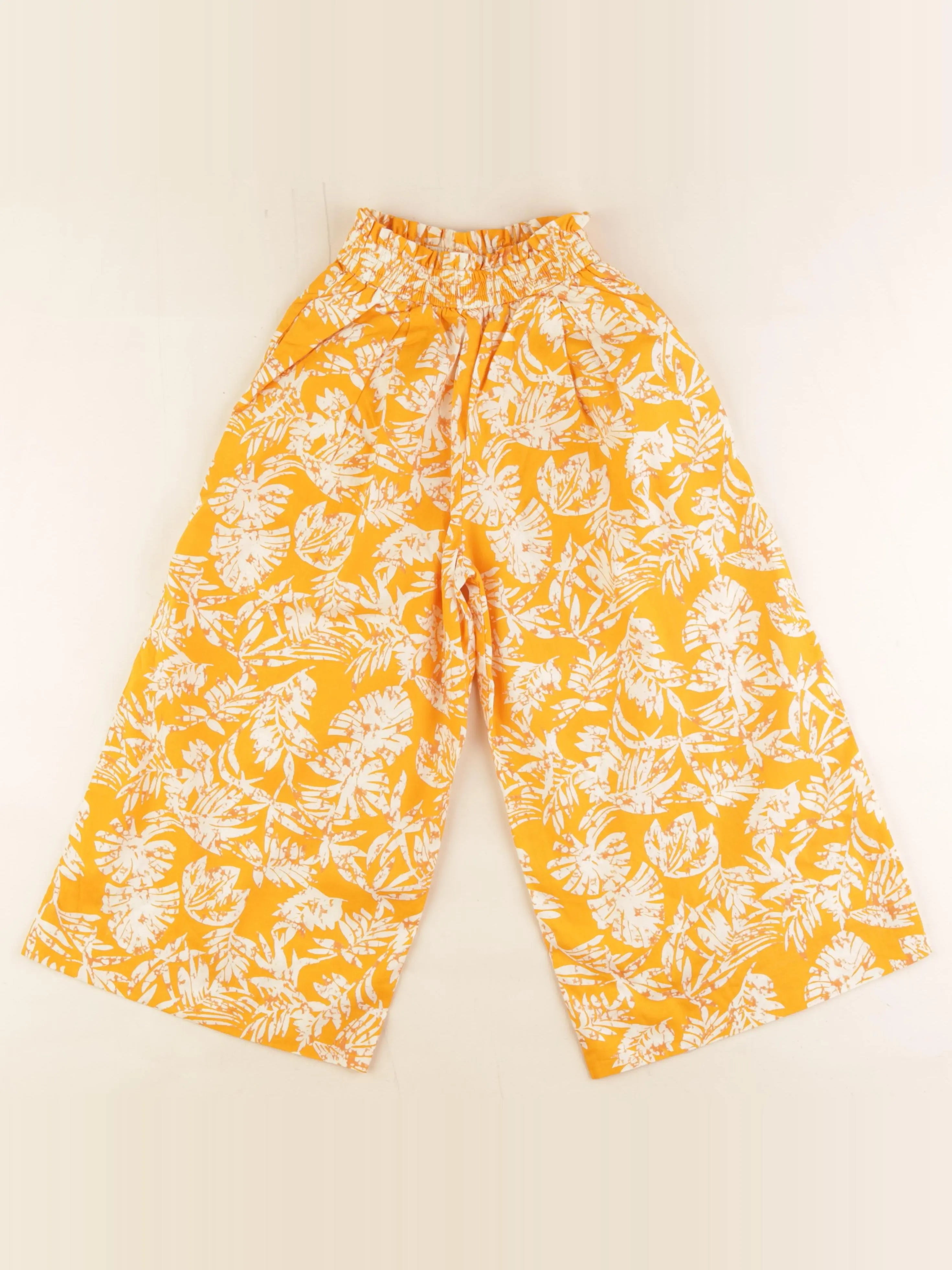Zara - pantalon orange - 7 ans