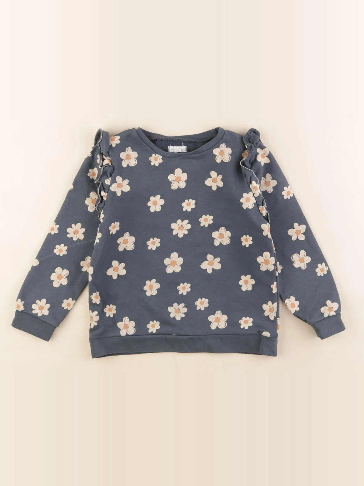 Vertbaudet - sweat bleu - 6 ans