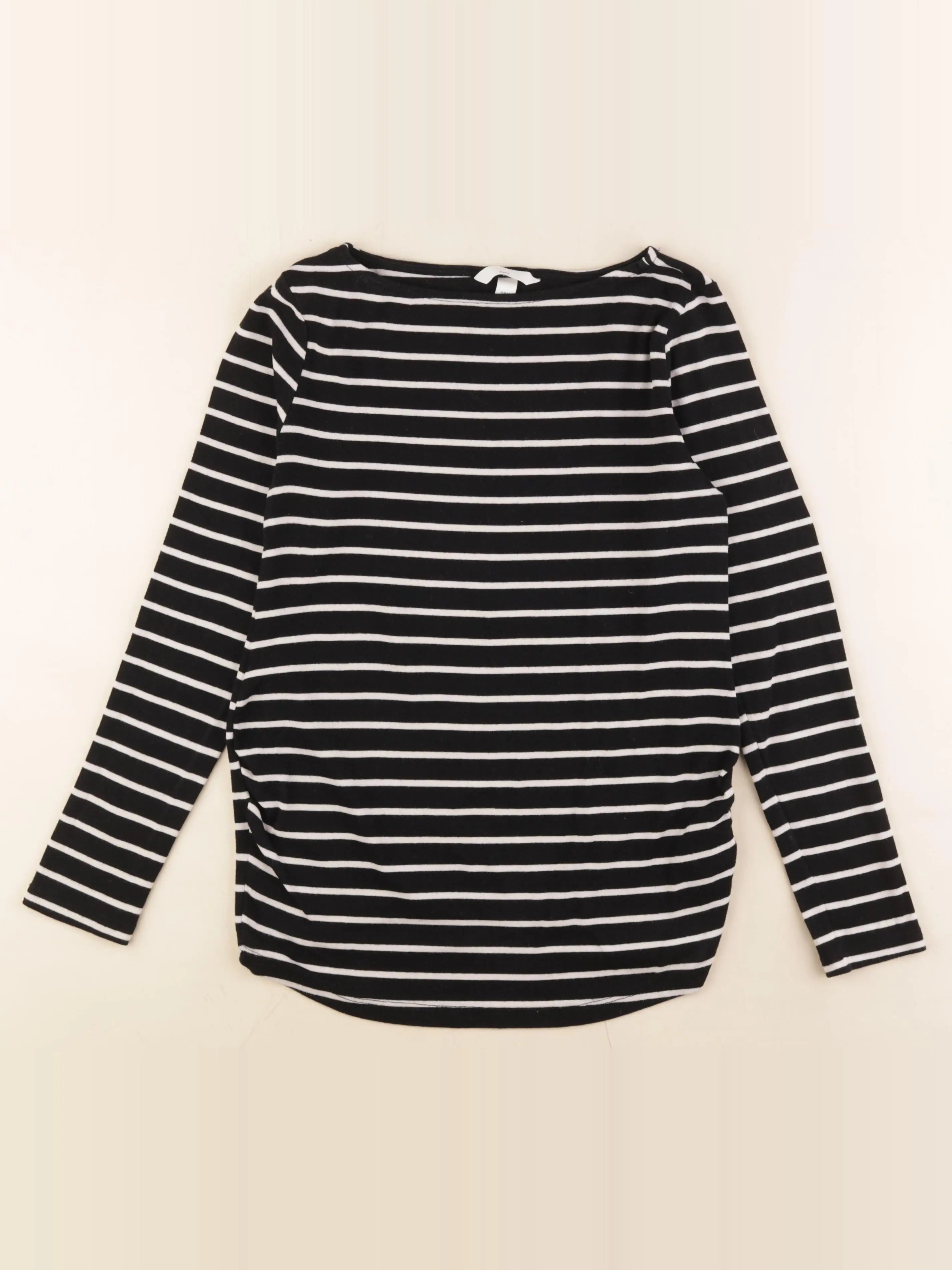 H&M - tee-shirt grossesse blanc, noir - 40 à 42