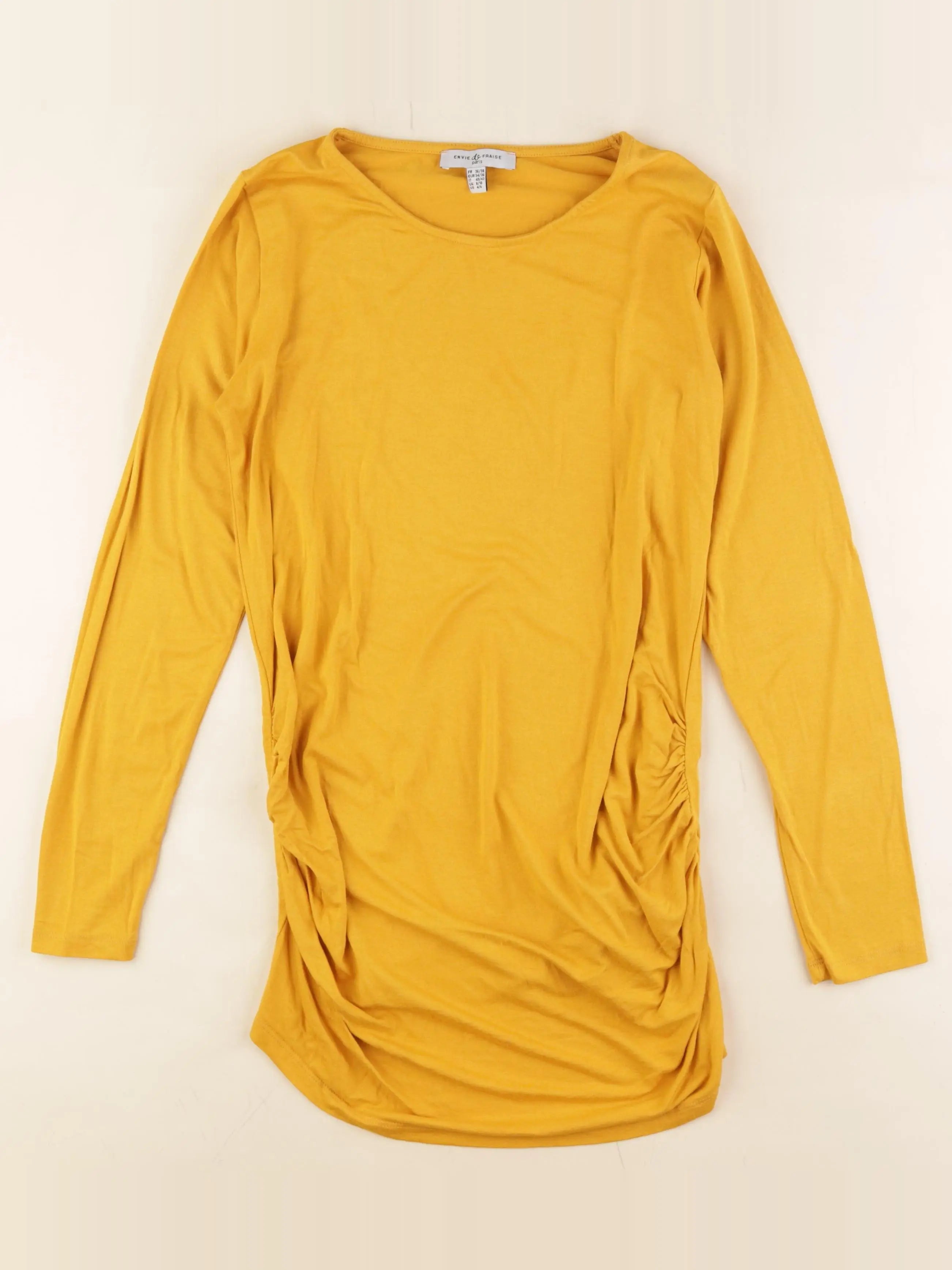 Envie de fraise - tee-shirt grossesse jaune - 36 à 38