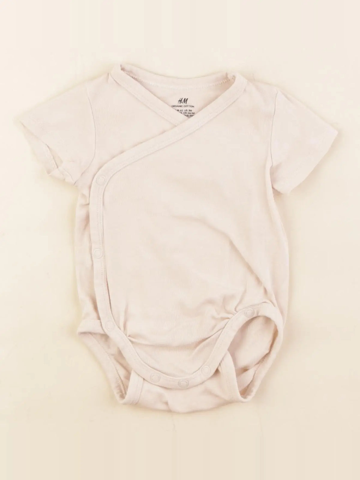 H&M - body beige - 2/4 mois