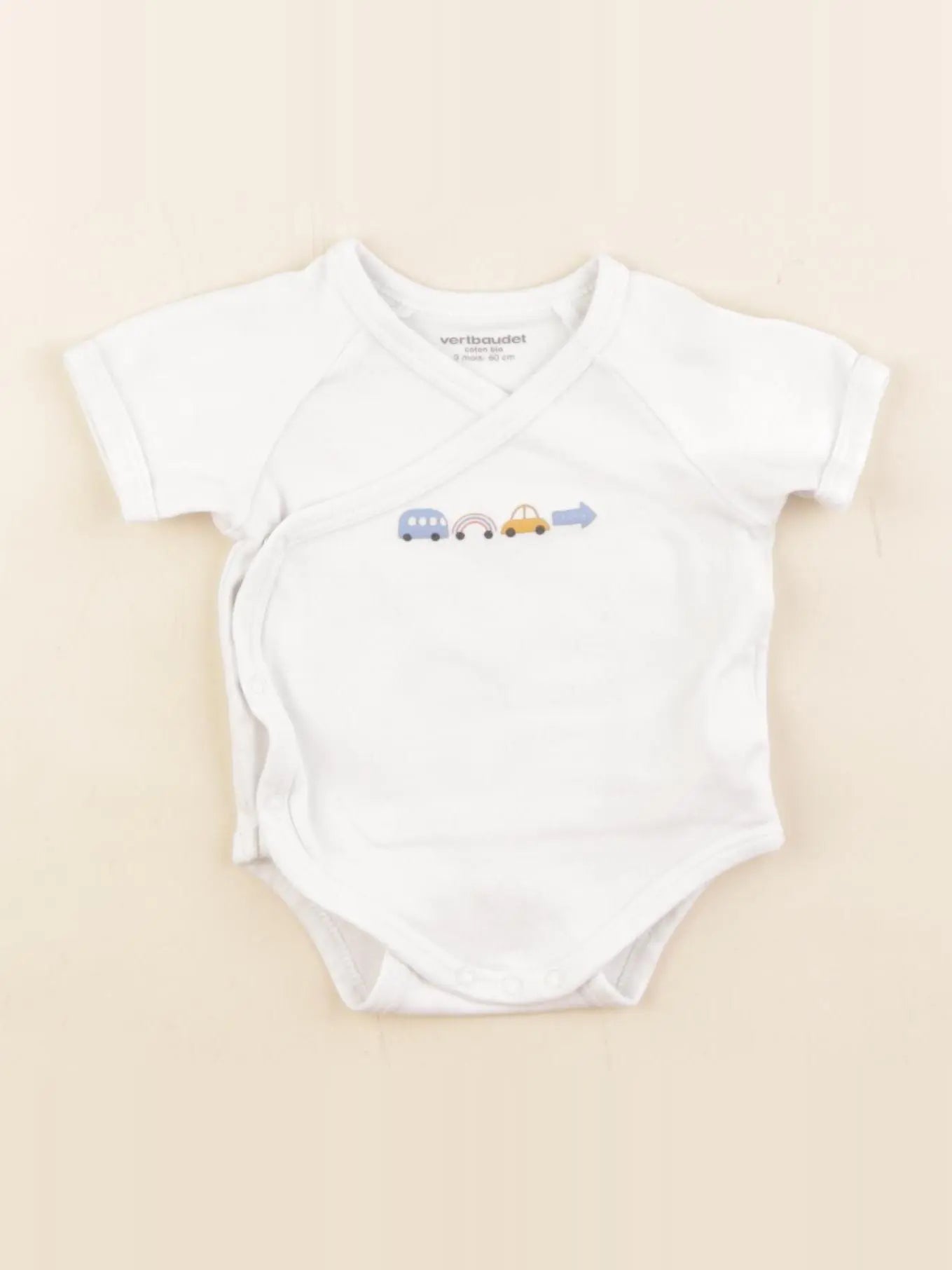 Vertbaudet - body blanc - 3 mois