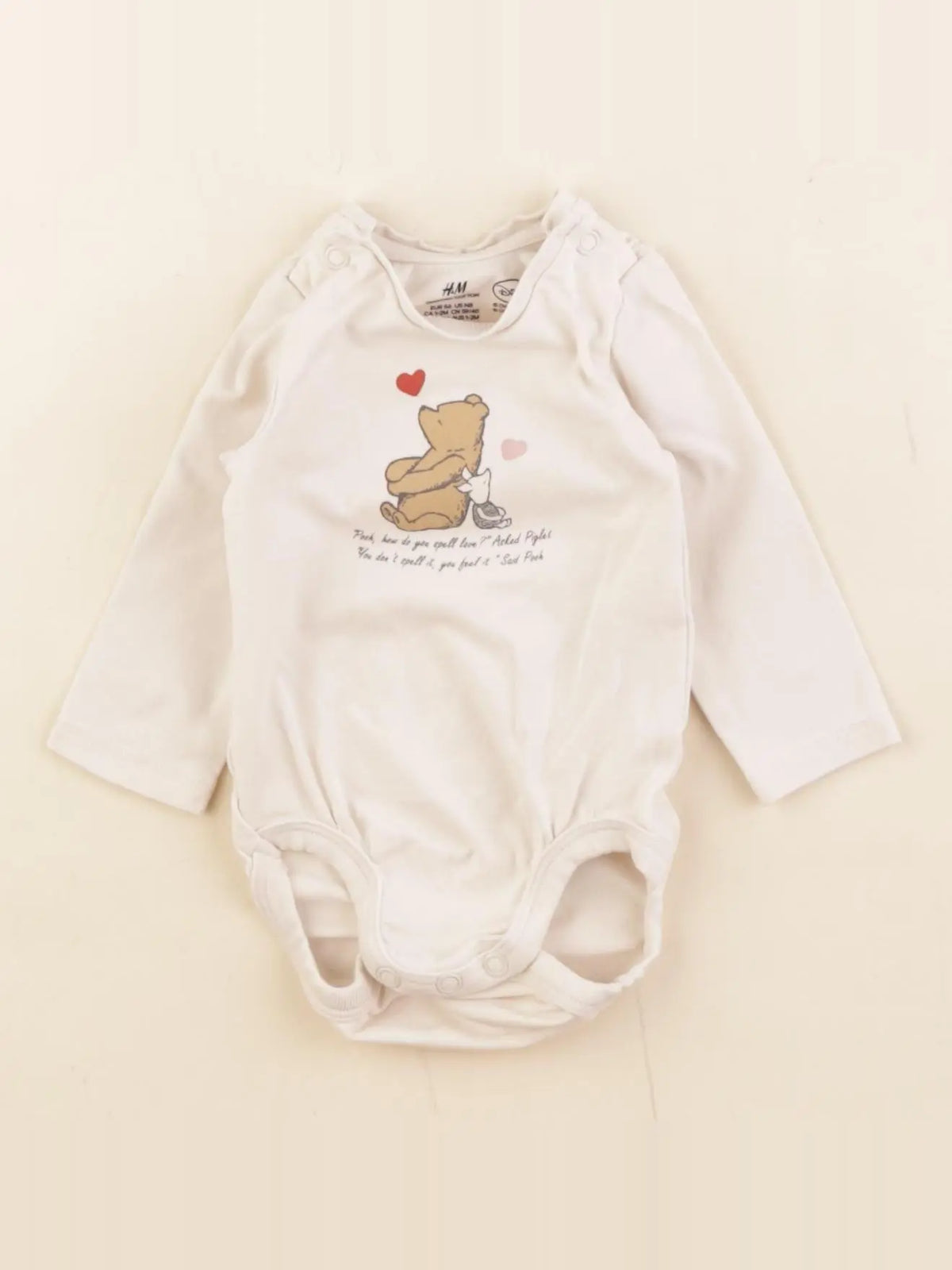 H&M - body beige - 1/2 mois