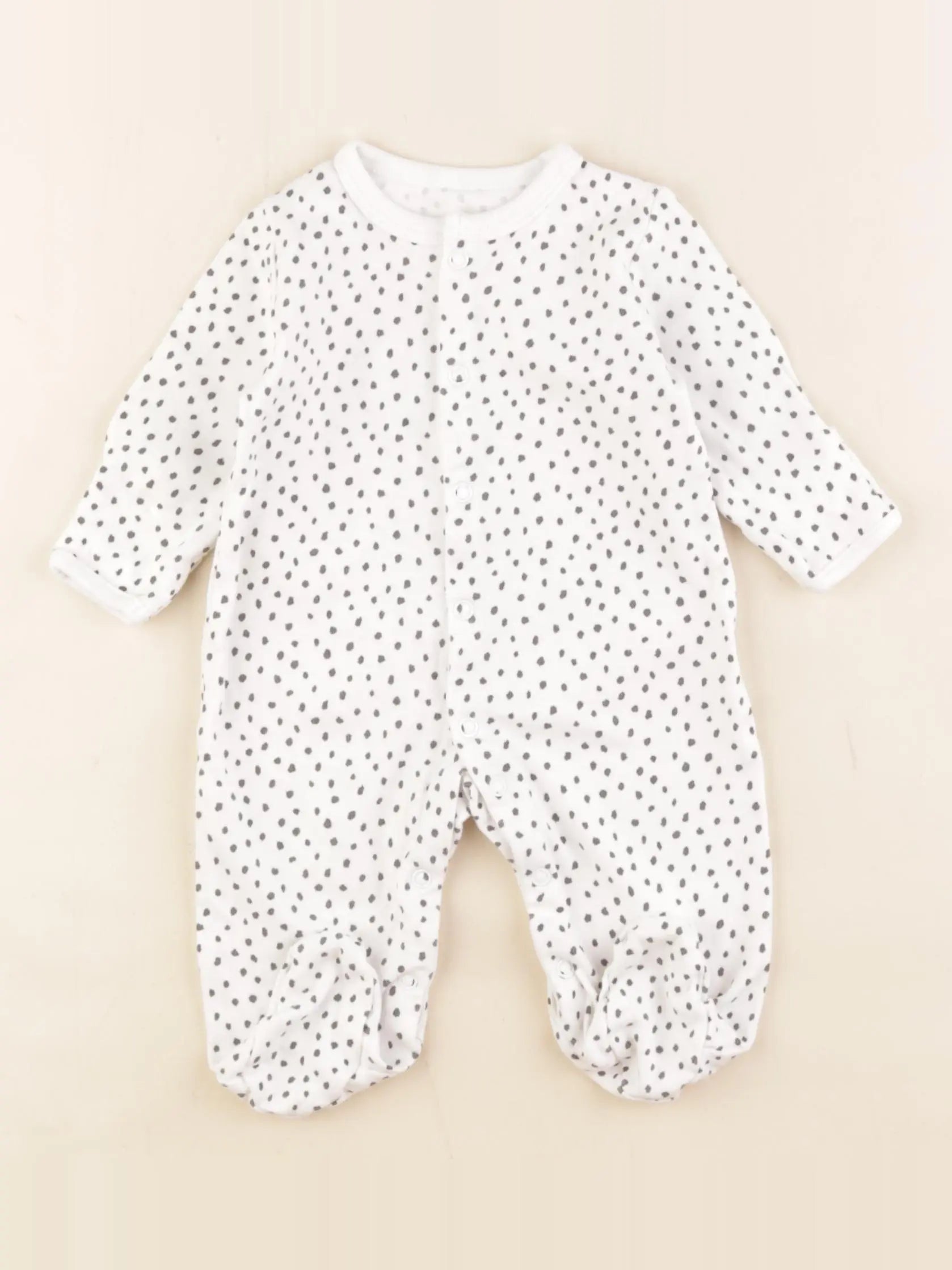 Mamas & papas - pyjama coton blanc - 0/3 mois