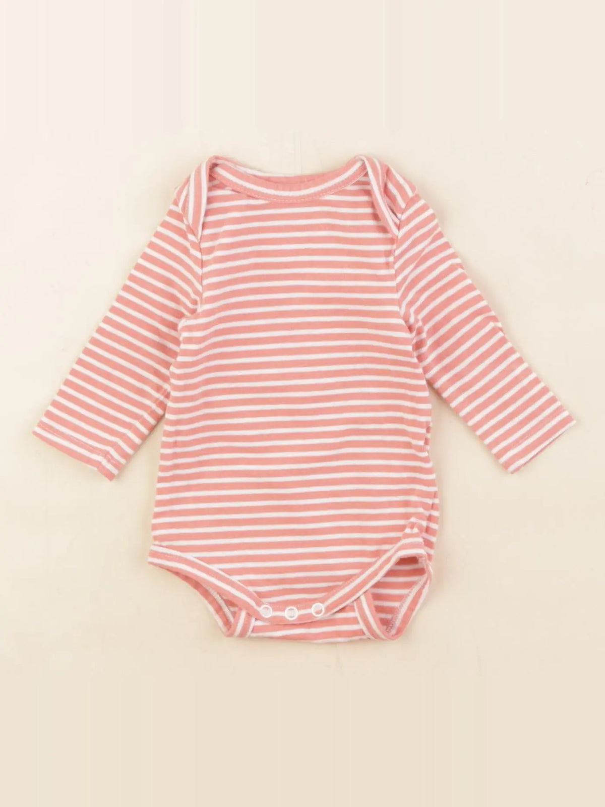 Tape à l'oeil - body rose, blanc - 1 mois