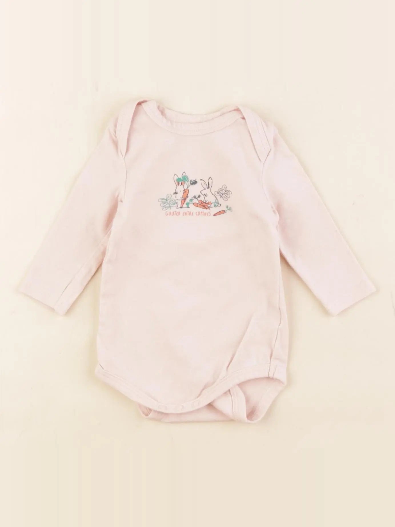 Tape à l'oeil - body rose - 1 mois