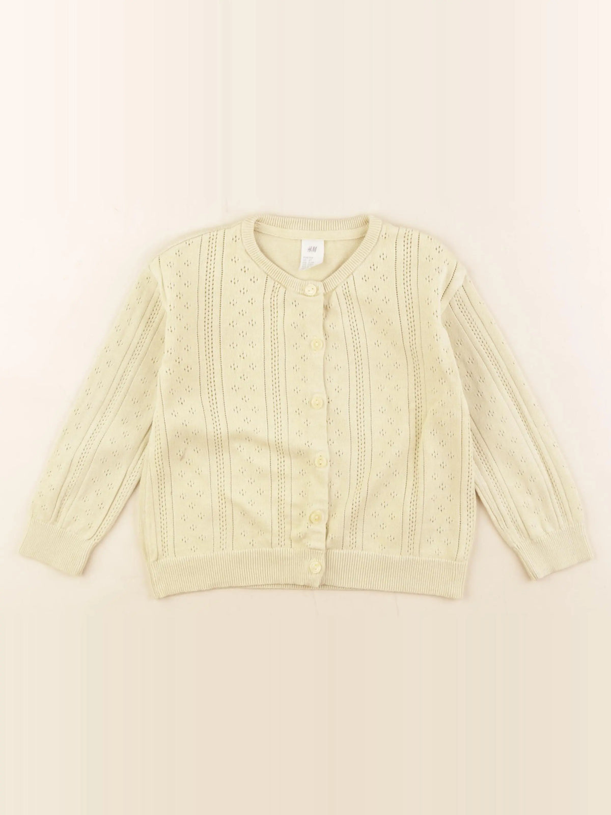 H&M - gilet jaune - 3/4 ans