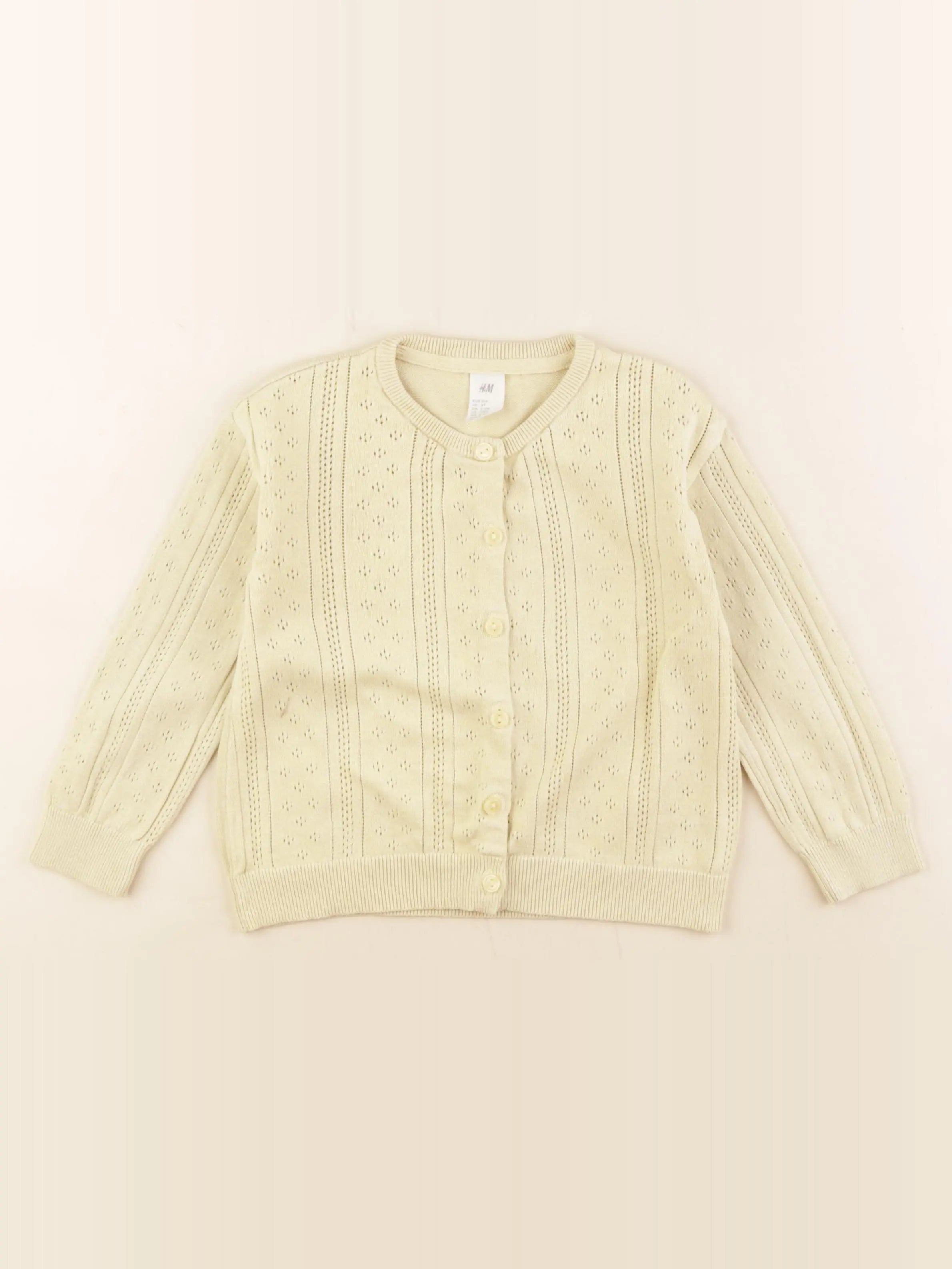 H&M - gilet jaune - 3/4 ans