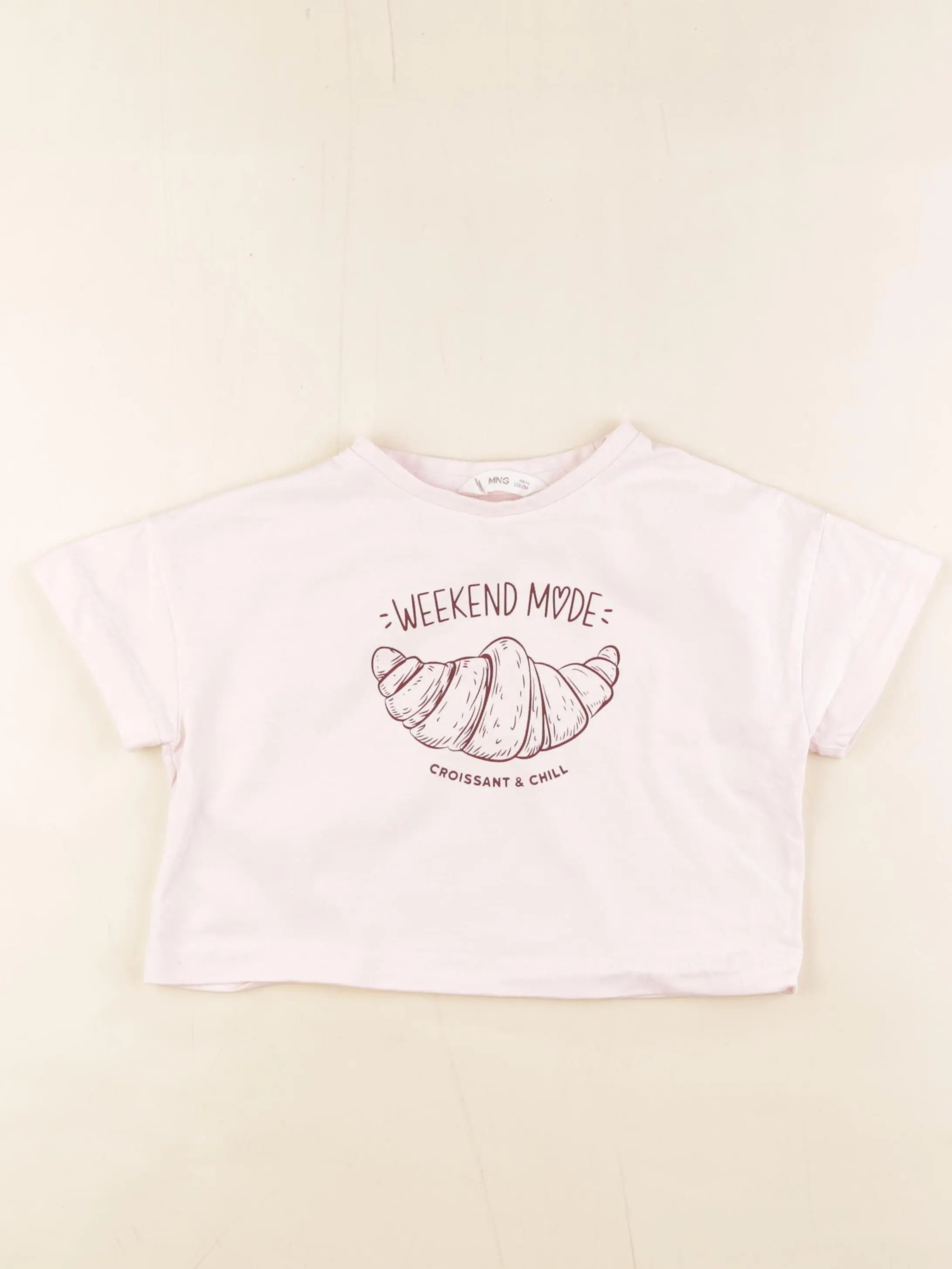 Mango - tee-shirt rose - 5/6 ans