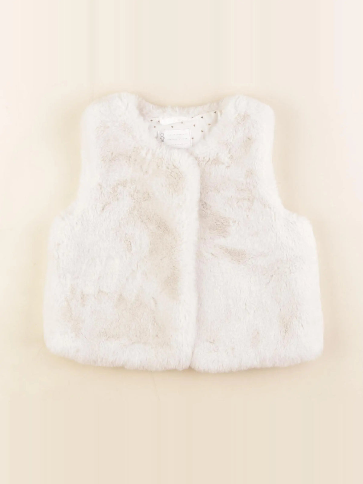 Vertbaudet - gilet beige - 5 ans