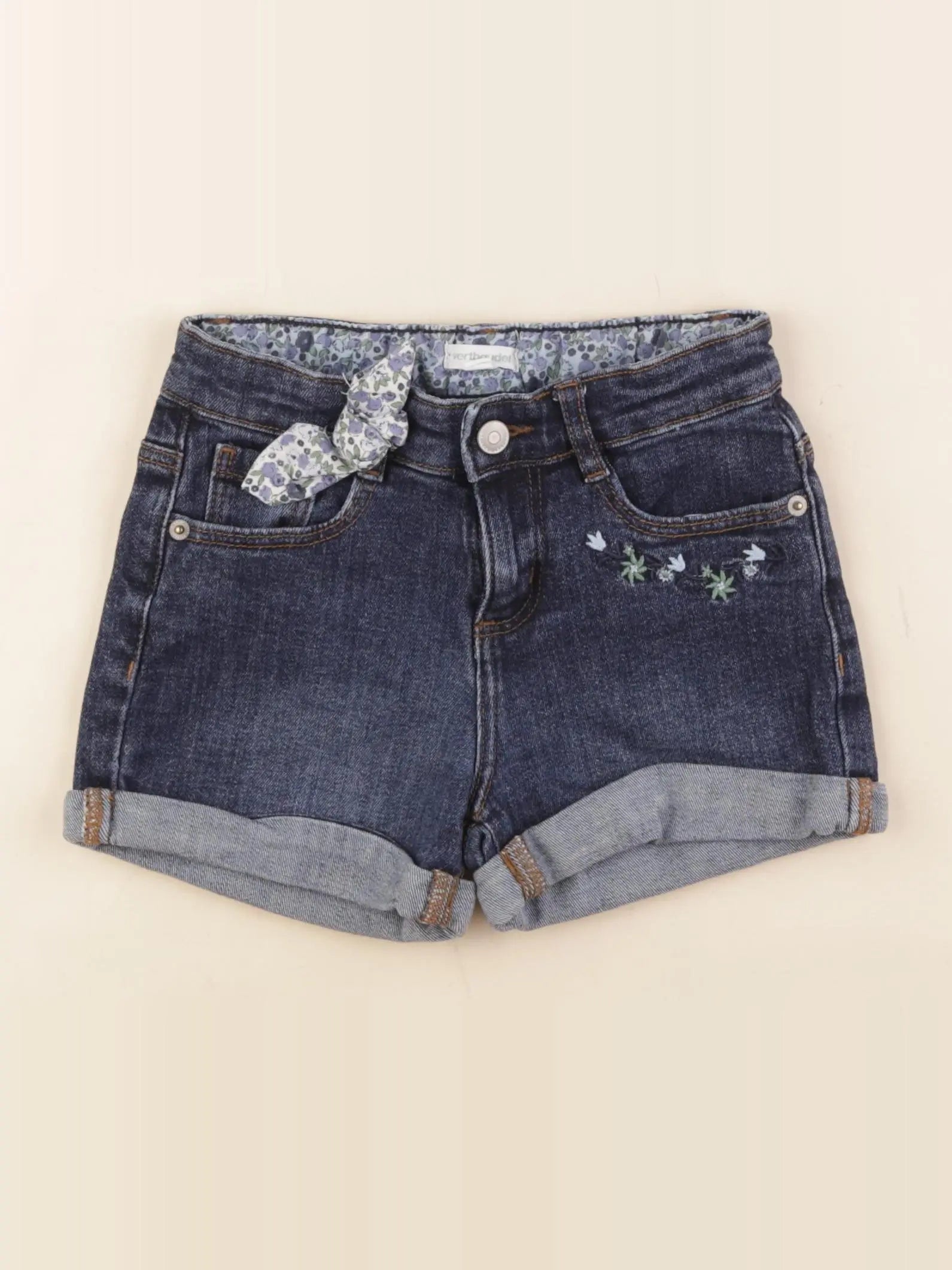 Vertbaudet - short bleu - 7 ans