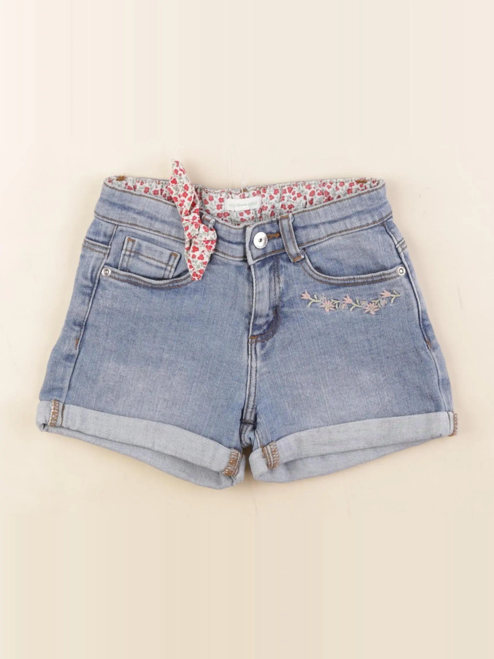 Vertbaudet - short bleu - 7 ans