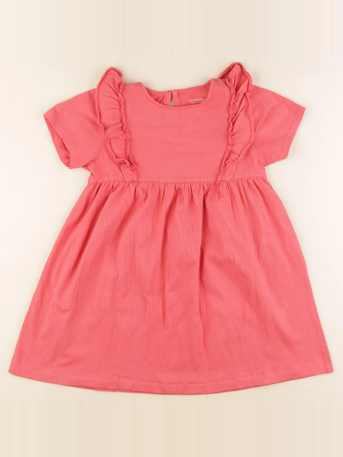 Vertbaudet - robe rose - 6 ans