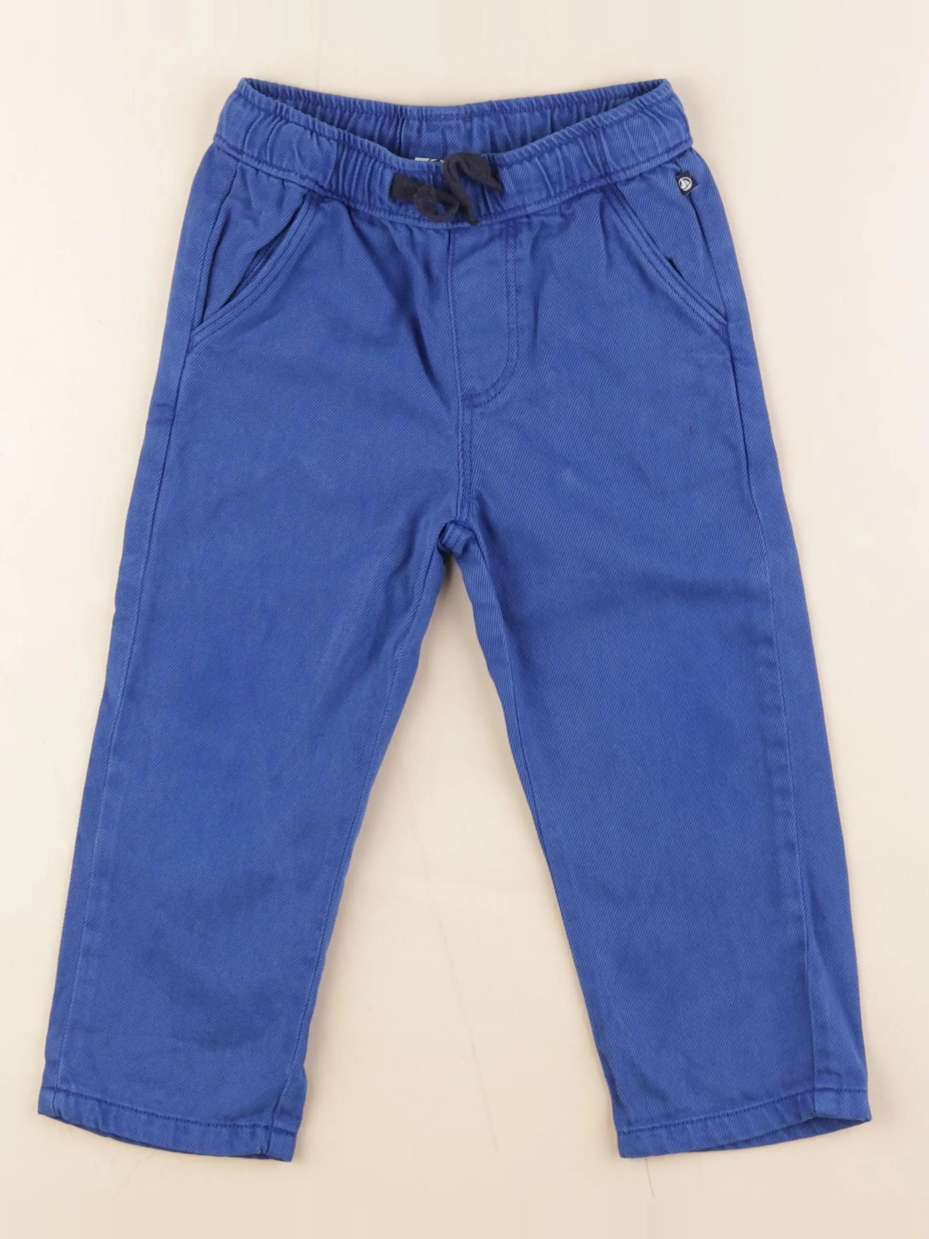 Petit Bateau - pantalon bleu - 4 ans