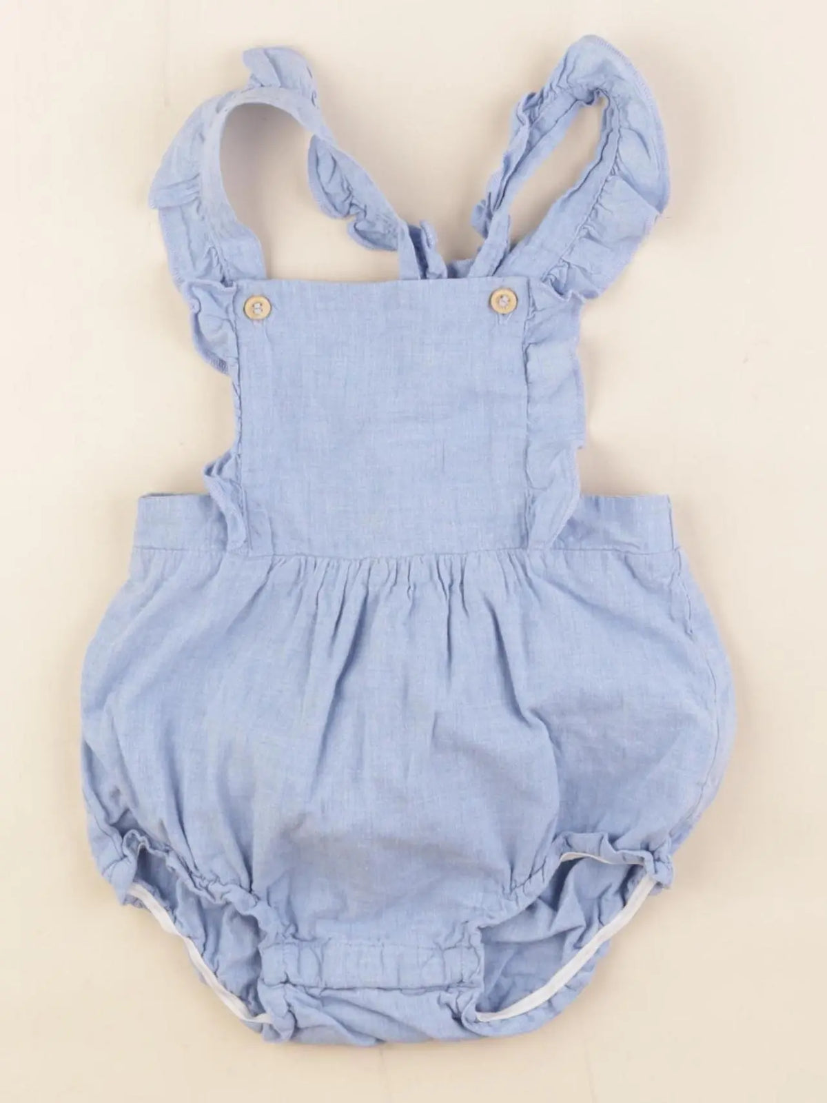 H&M - combinaison bleu - 6/9 mois