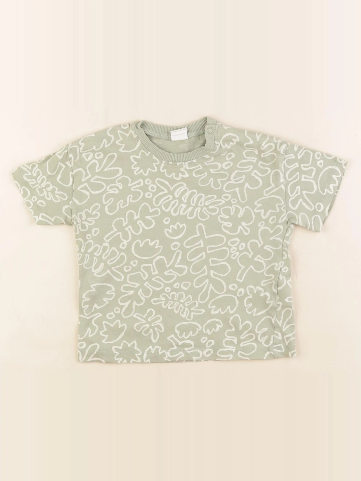 H&M - tee-shirt vert - 12/18 mois
