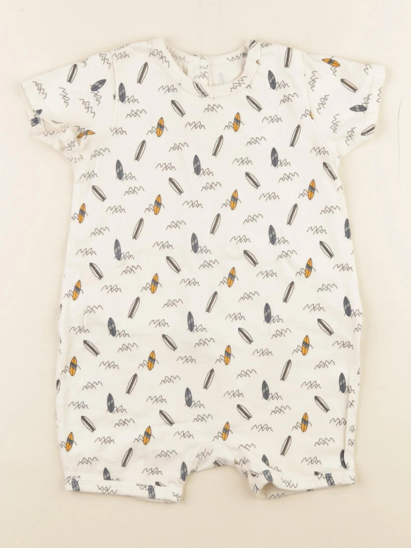 Vertbaudet - pyjama coton beige - 18 mois