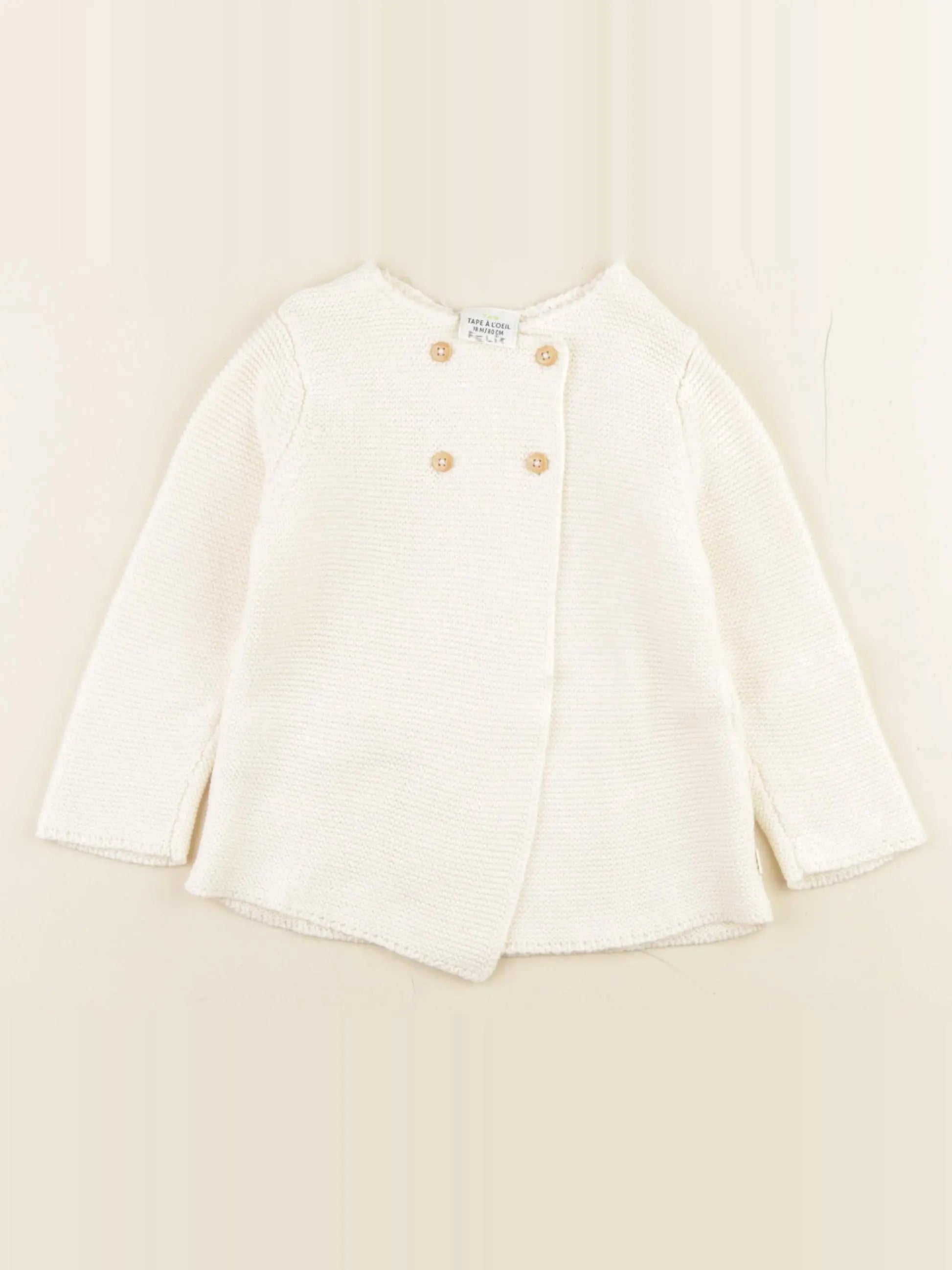 Tape à l'oeil - gilet beige - 18 mois