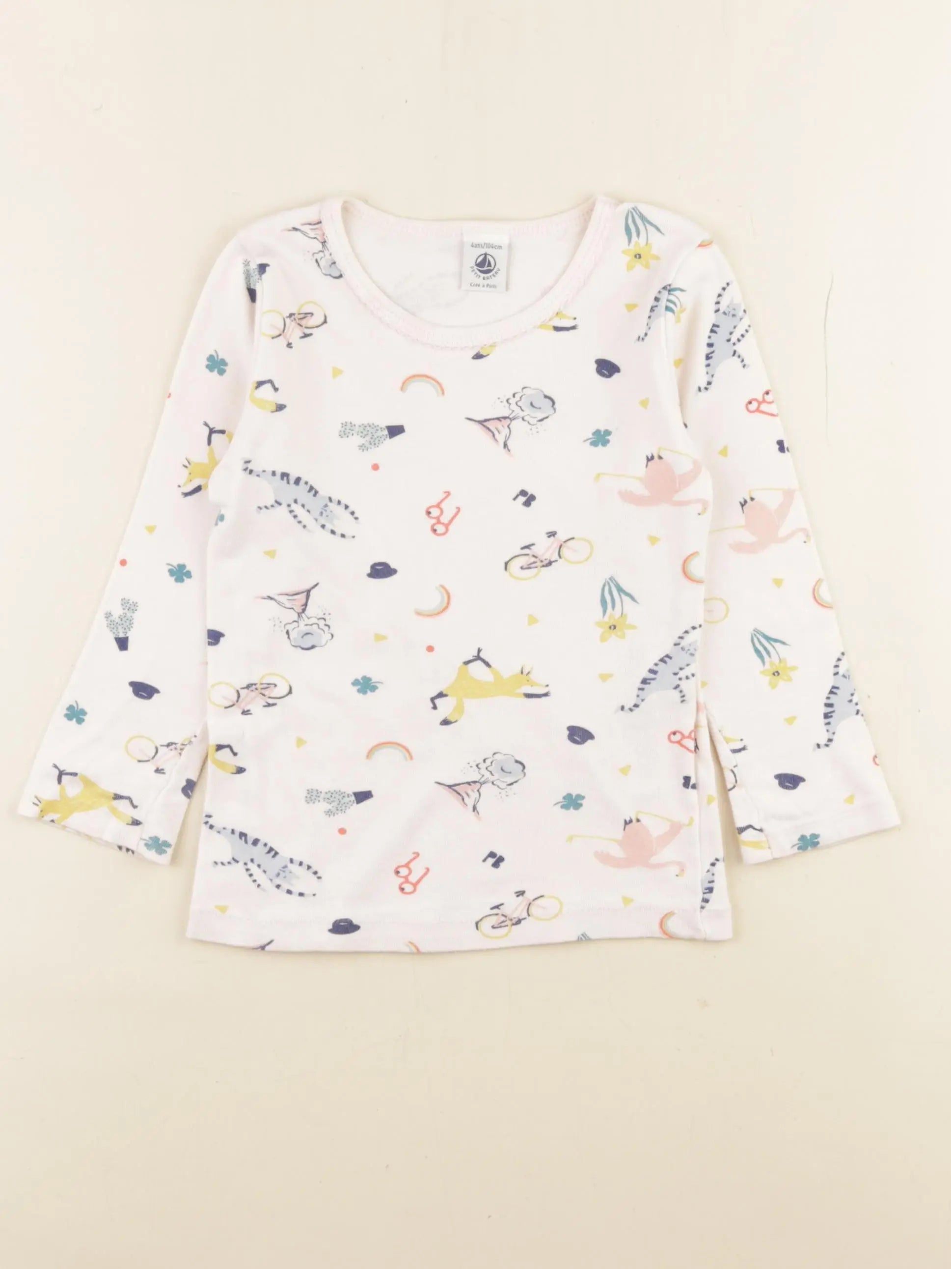 Petit Bateau - maillot de corps rose - 4 ans