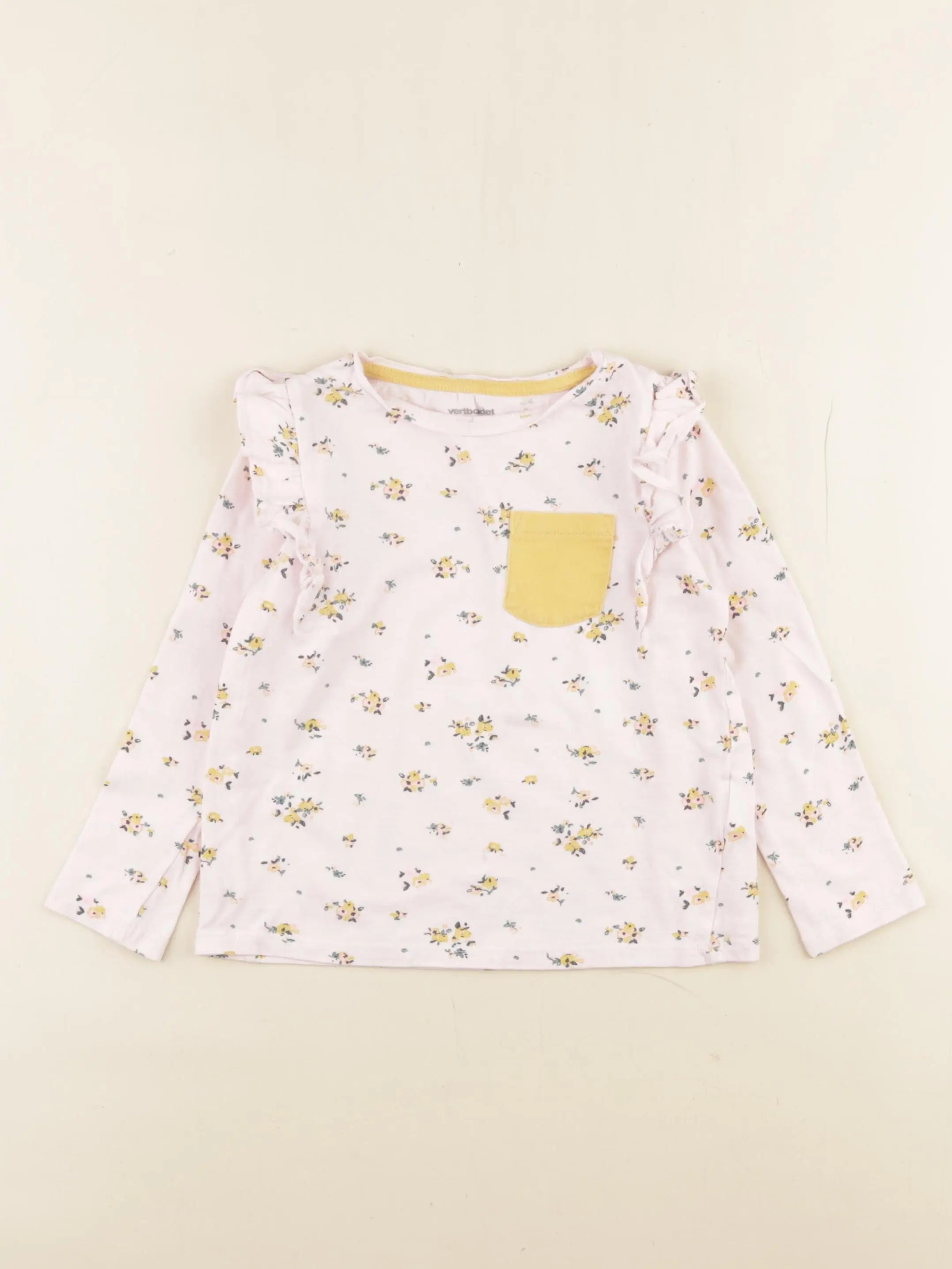 Vertbaudet - tee-shirt rose - 4 ans