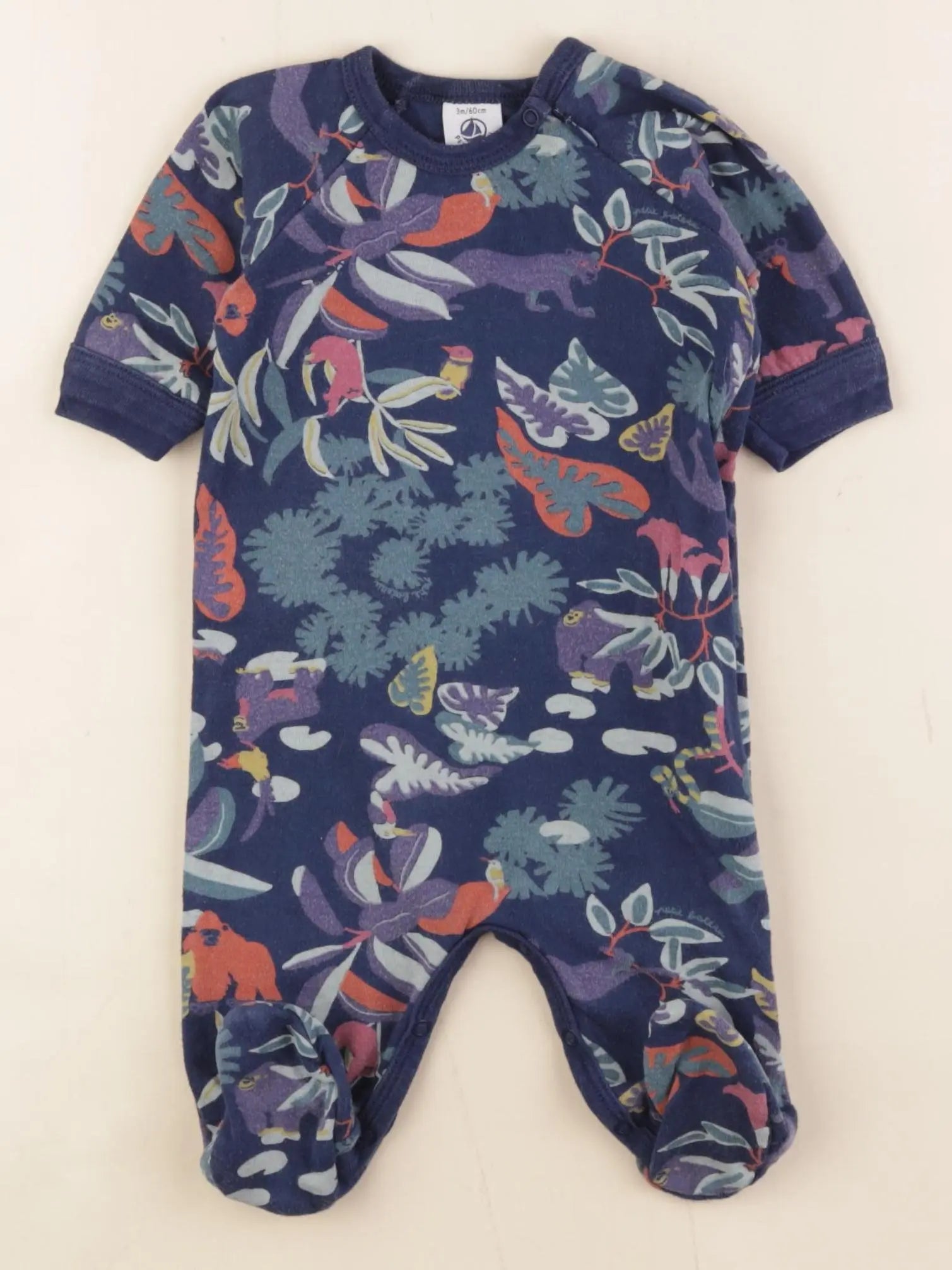 Petit Bateau - pyjama coton multicolore - 3 mois