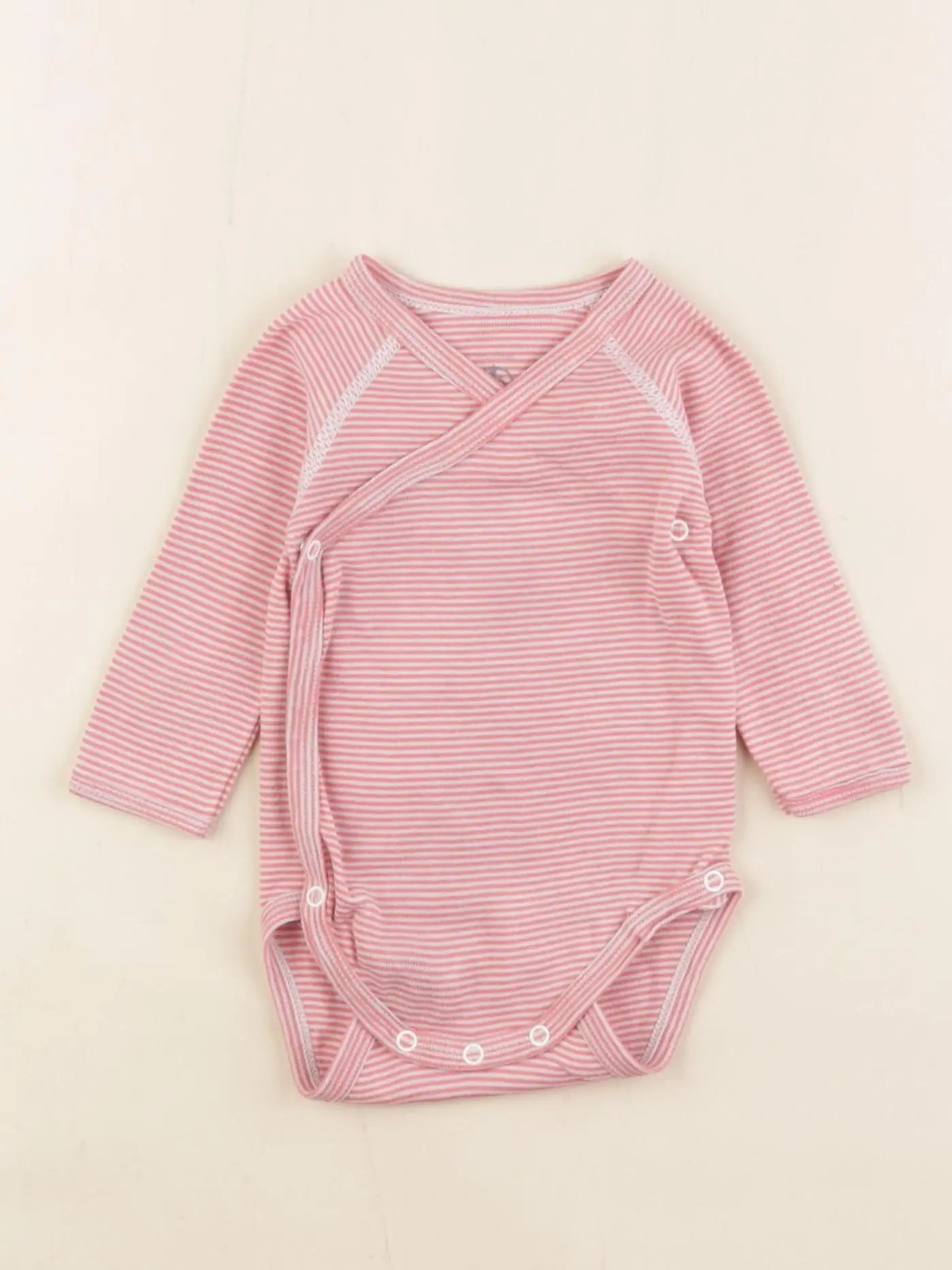 Petit Bateau - body rose - 3 mois