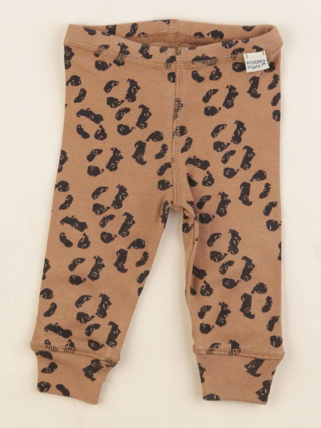 Poudre Organic - legging marron - 3 mois
