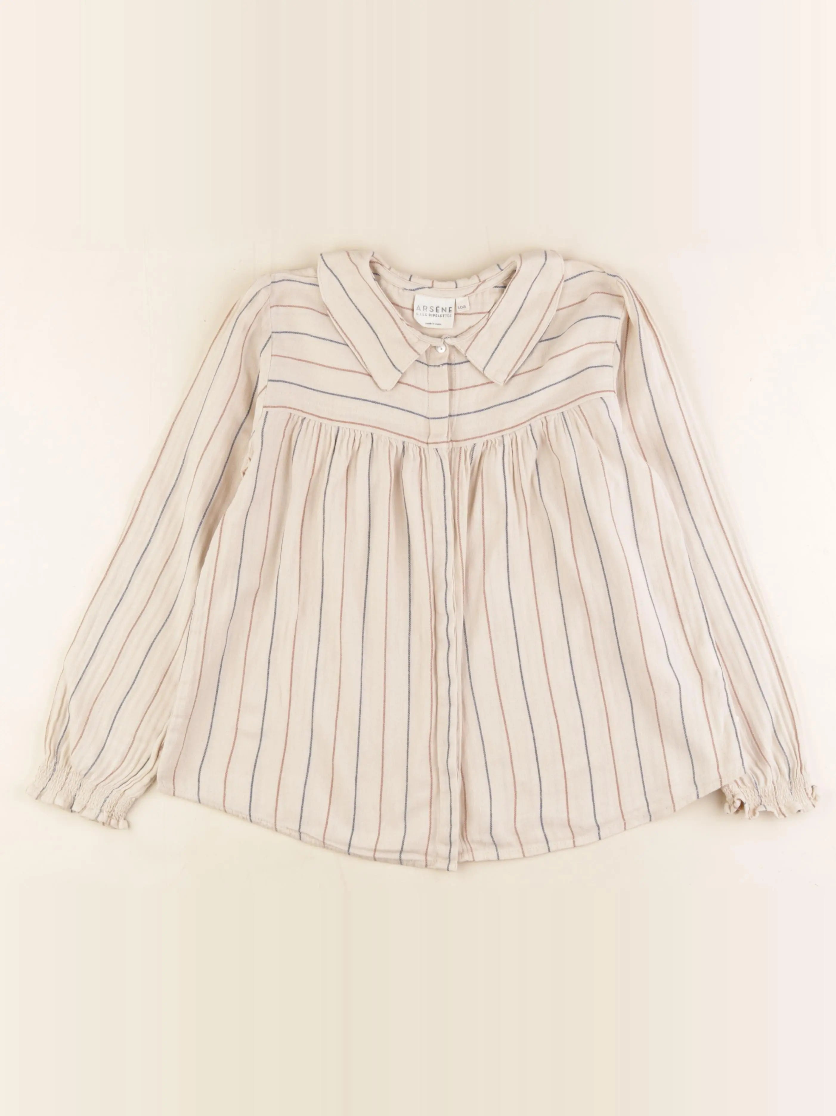 Arsène et les pipelettes - blouse beige - 10 ans