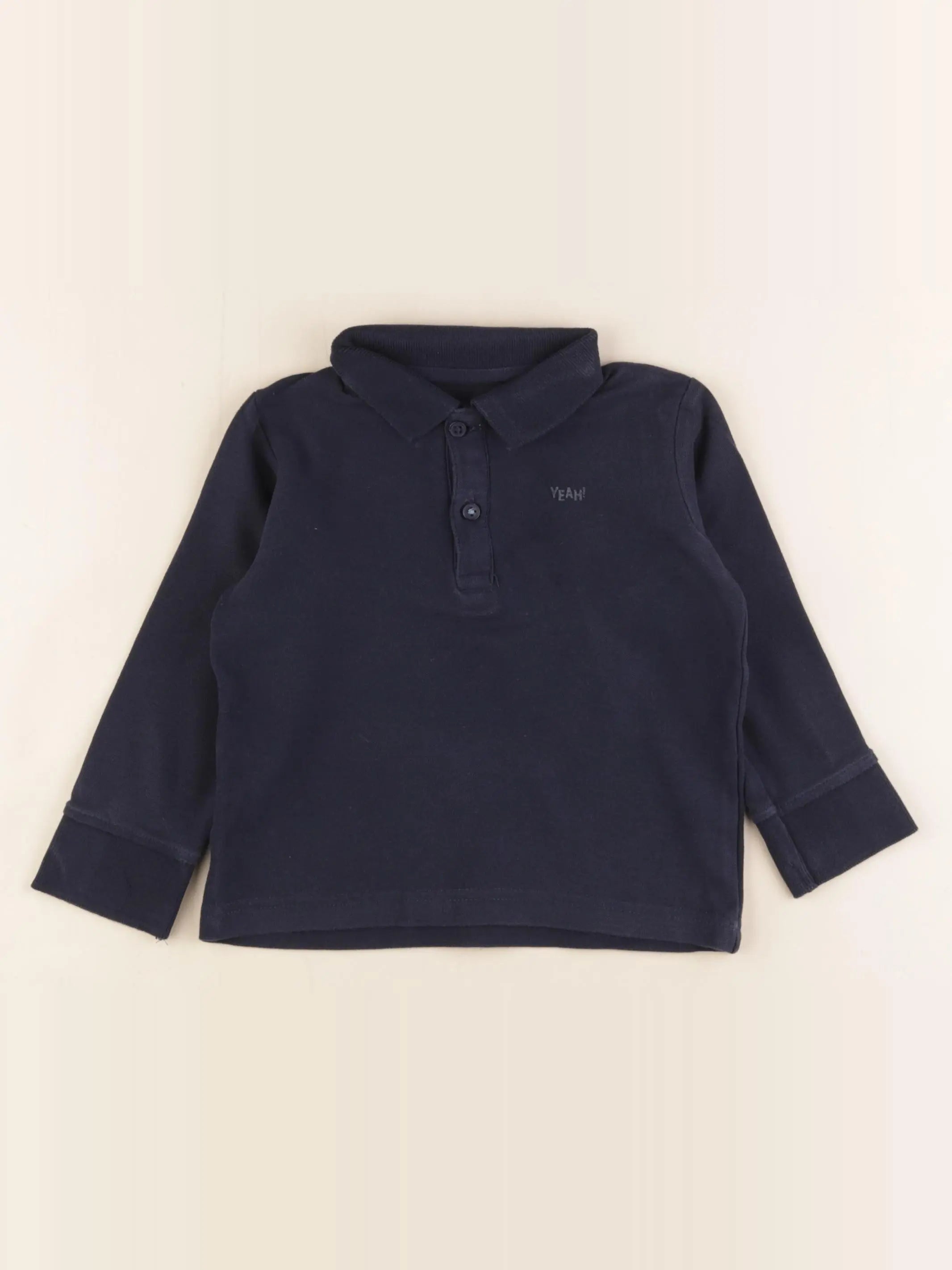 Vertbaudet - polo bleu - 3 ans