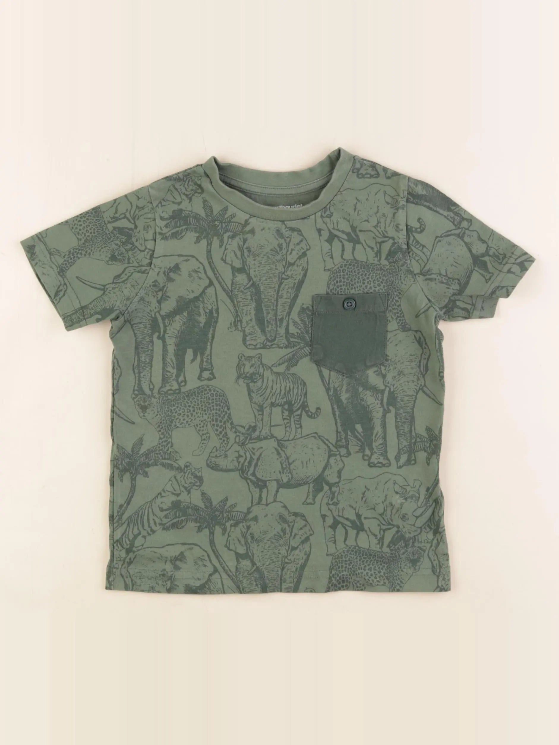 Vertbaudet - tee-shirt vert - 3 ans