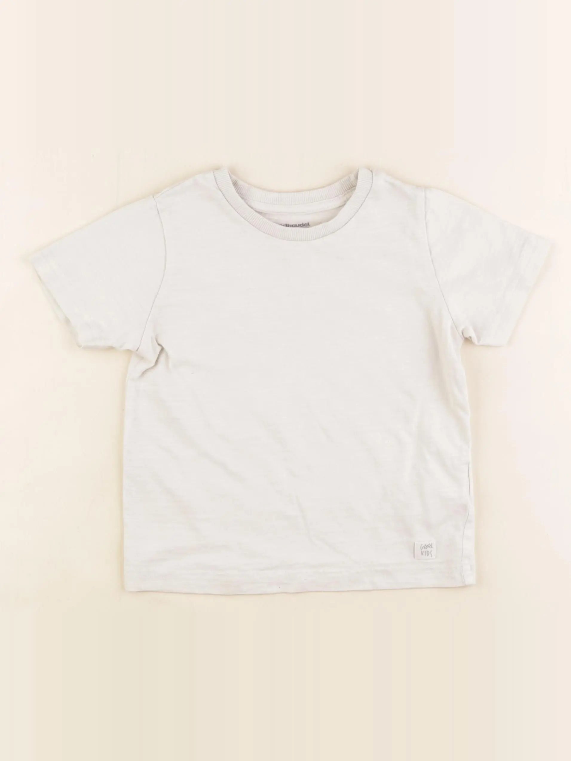 Vertbaudet - tee-shirt beige - 3 ans