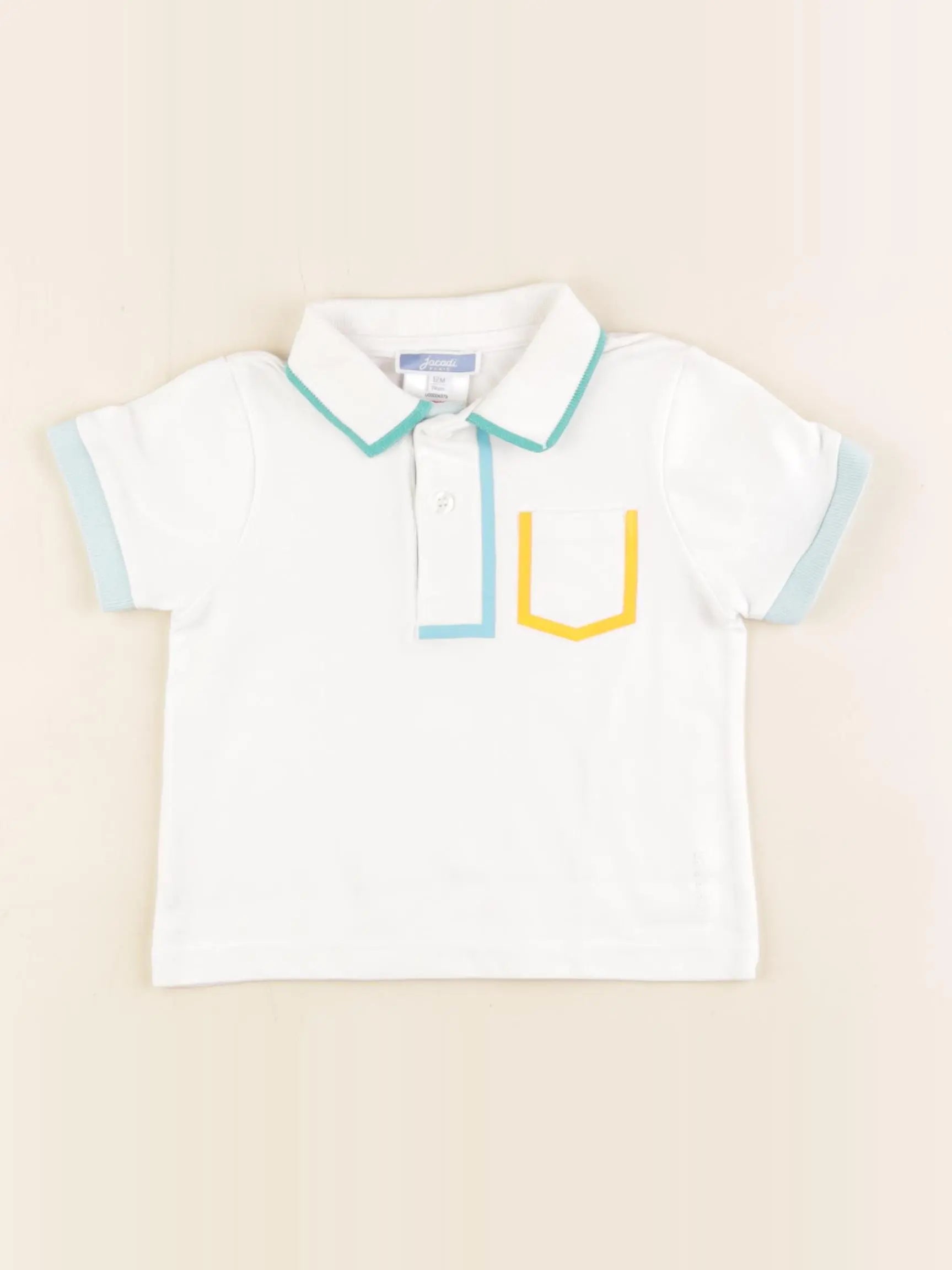 Jacadi - polo blanc - 12 mois