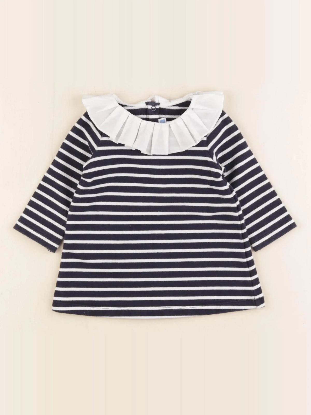 Jacadi - robe blanc, bleu - 6 mois