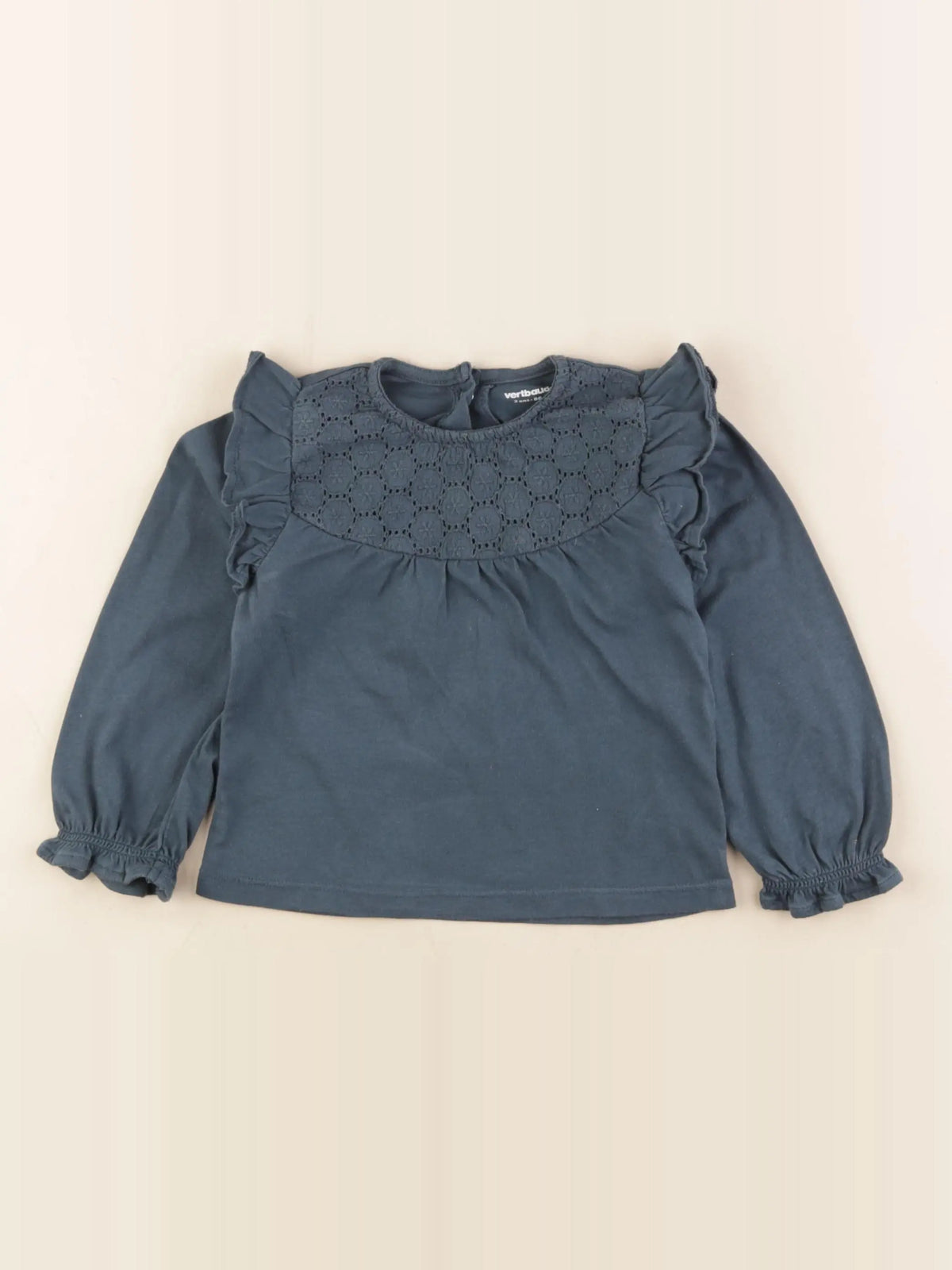 Vertbaudet - tee-shirt bleu - 2 ans