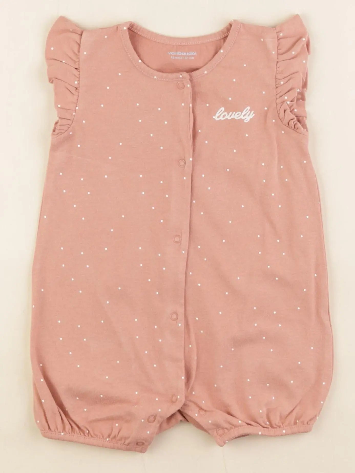 Vertbaudet - pyjama coton rose - 18 mois