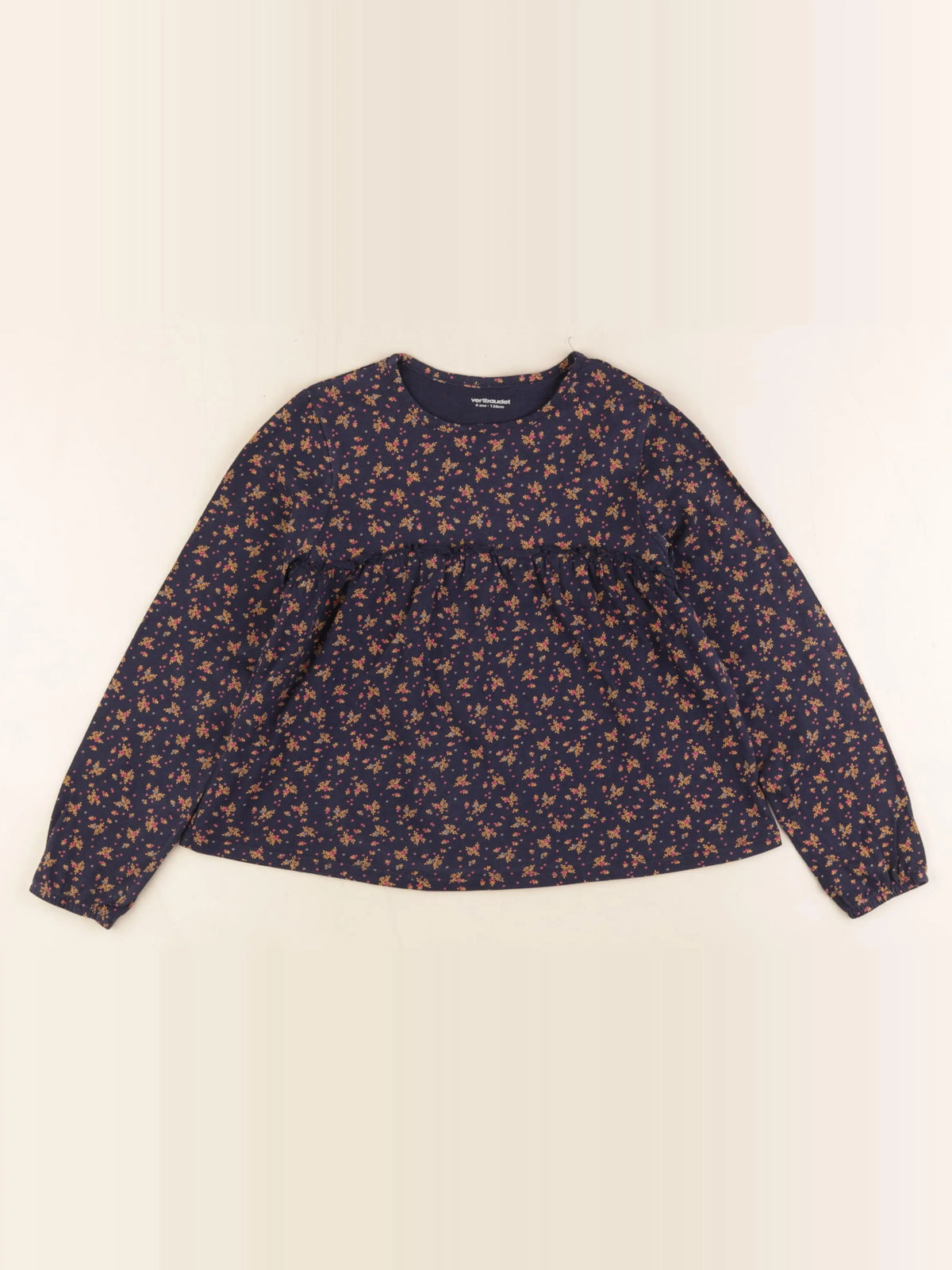 Vertbaudet - tee-shirt bleu - 8 ans