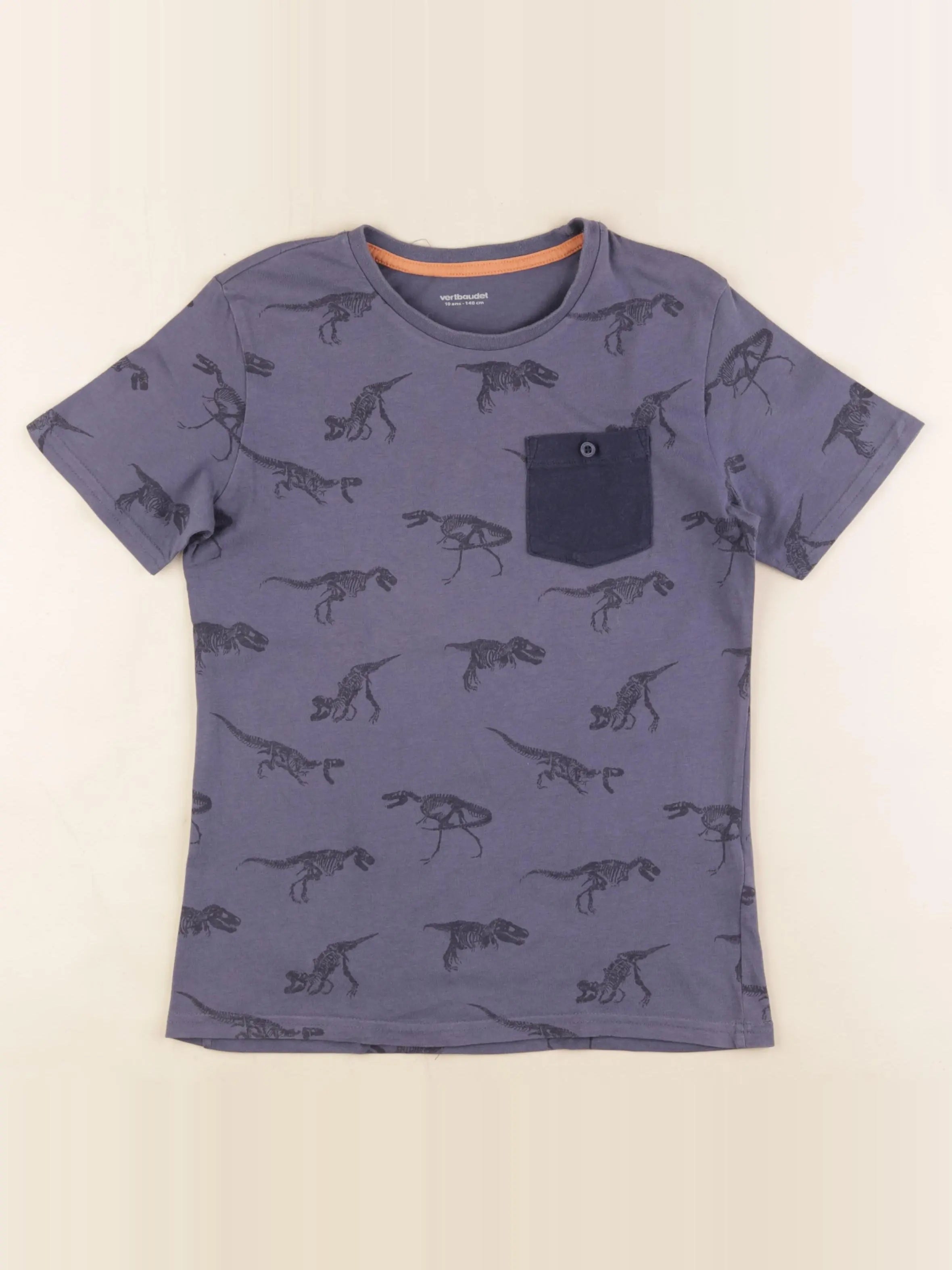 Vertbaudet - tee-shirt bleu - 10 ans