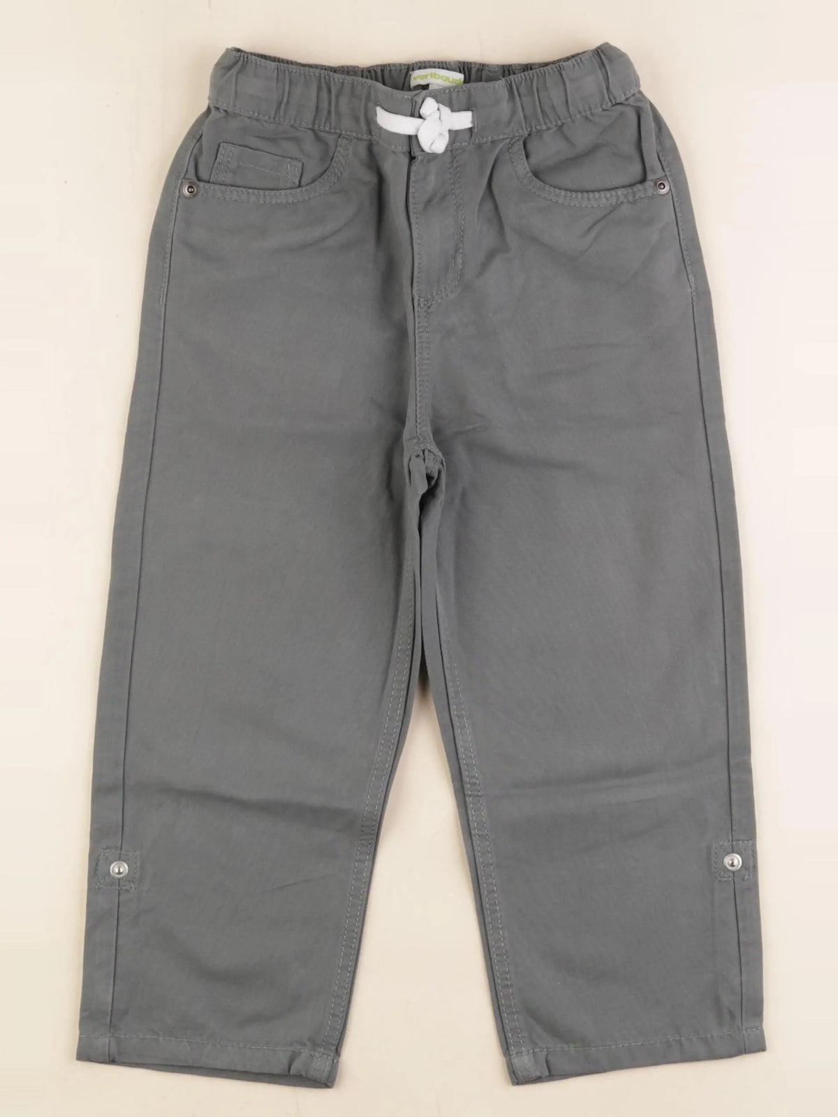 Vertbaudet - pantacourt vert - 8 ans