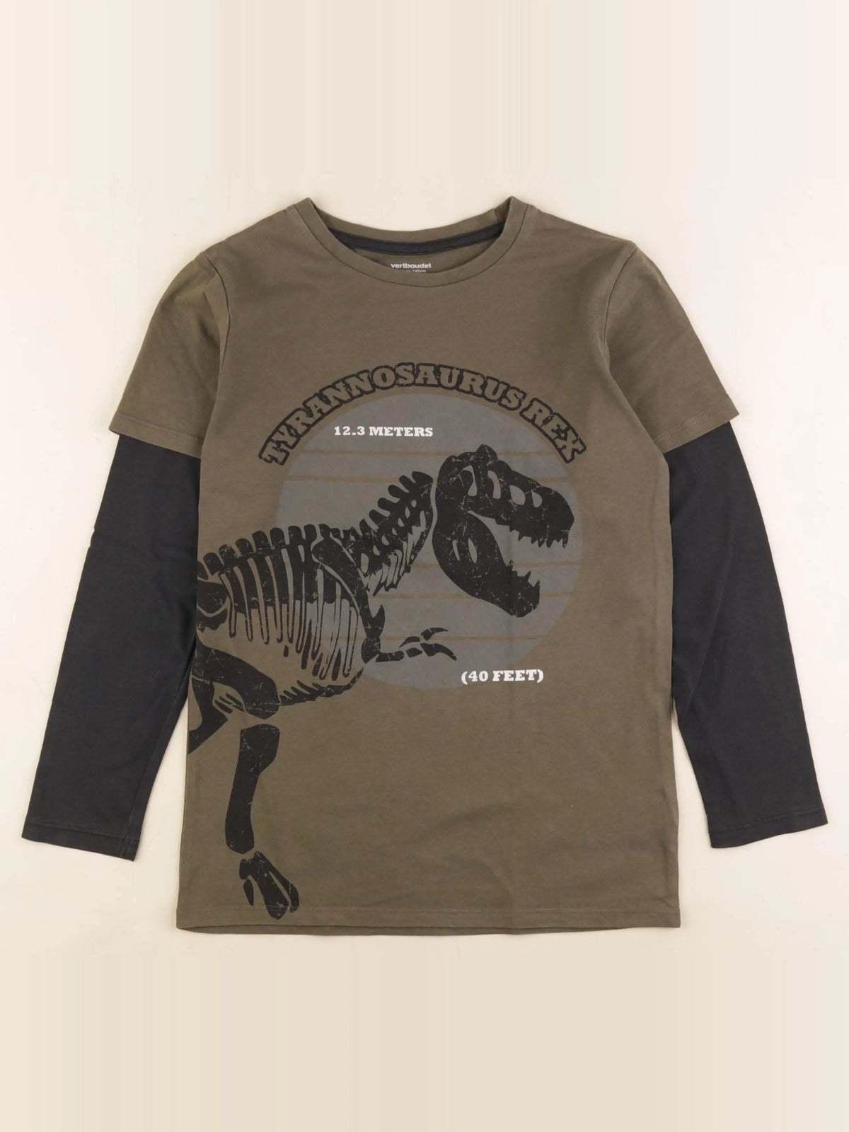 Vertbaudet - tee-shirt vert - 10 ans