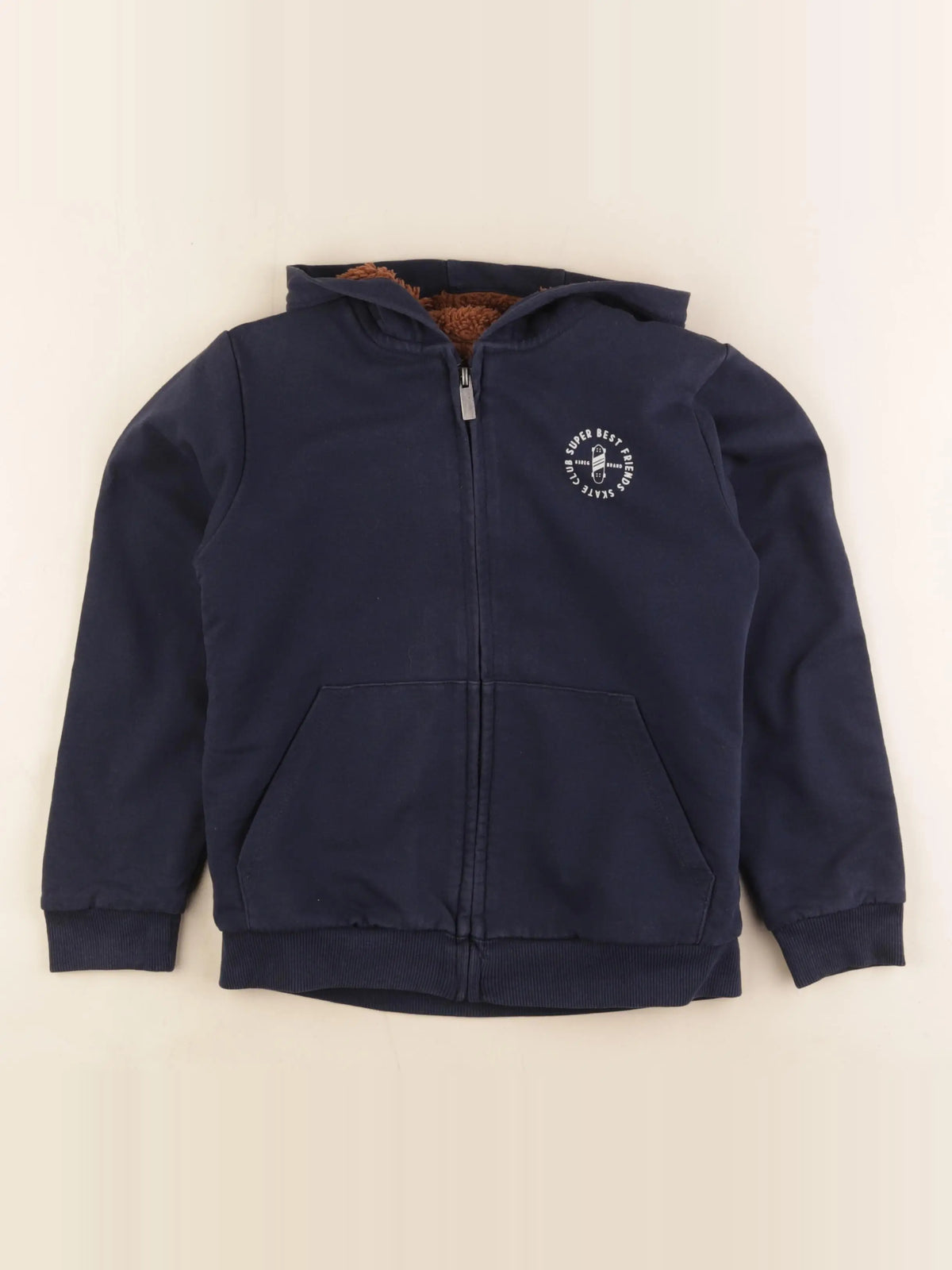 Vertbaudet - sweat bleu - 8 ans