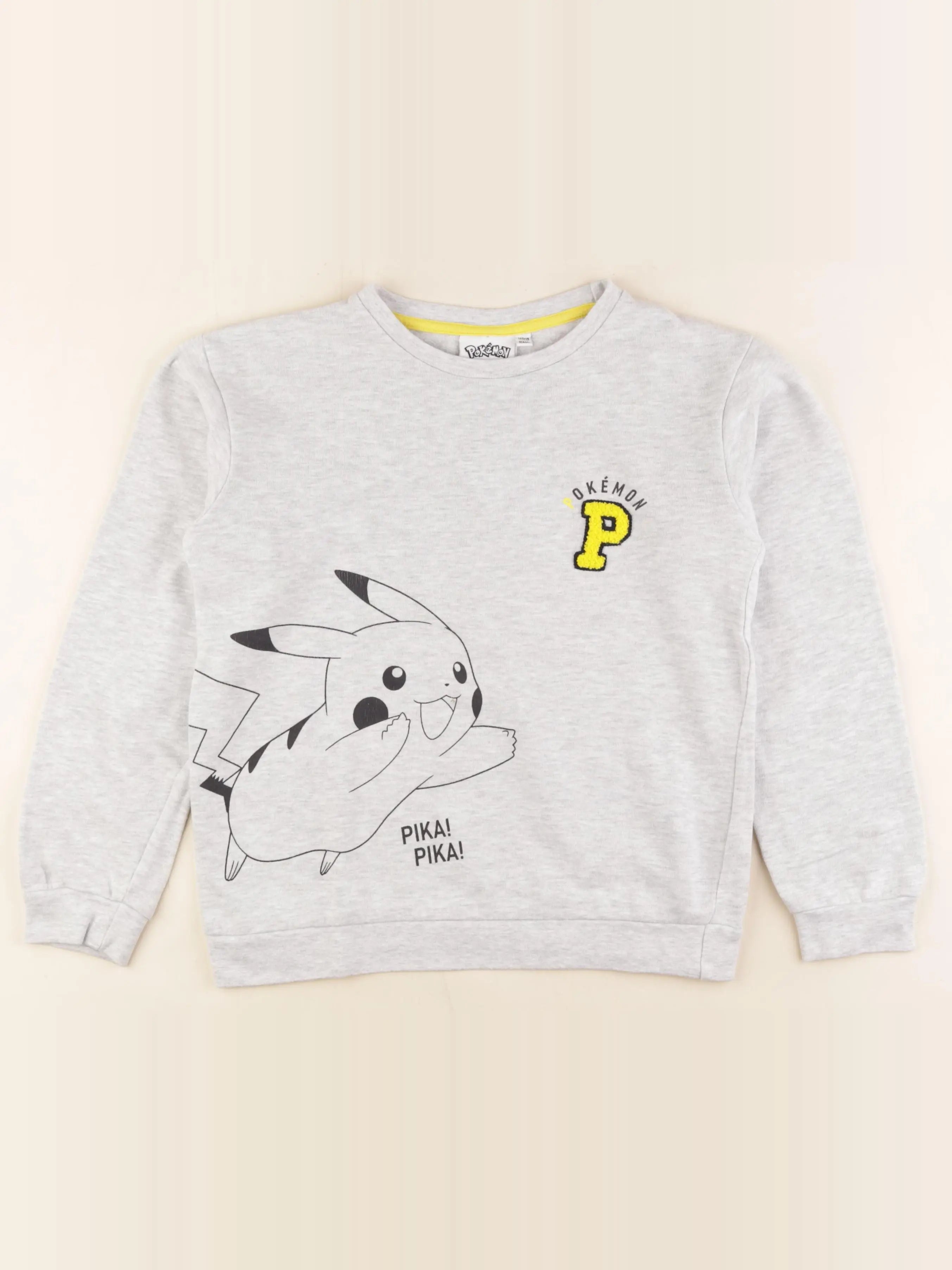 Vertbaudet - sweat gris - 10 ans