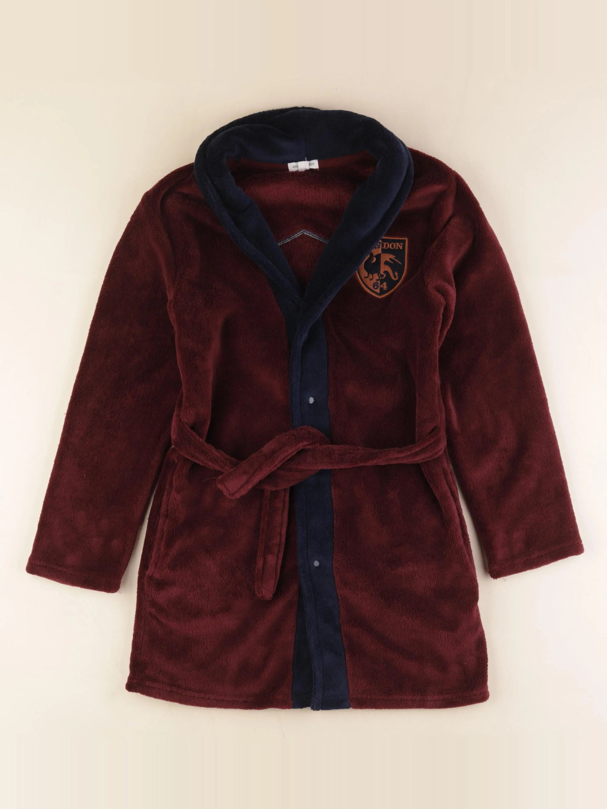 Vertbaudet - robe de chambre rouge, bleu - 10 ans