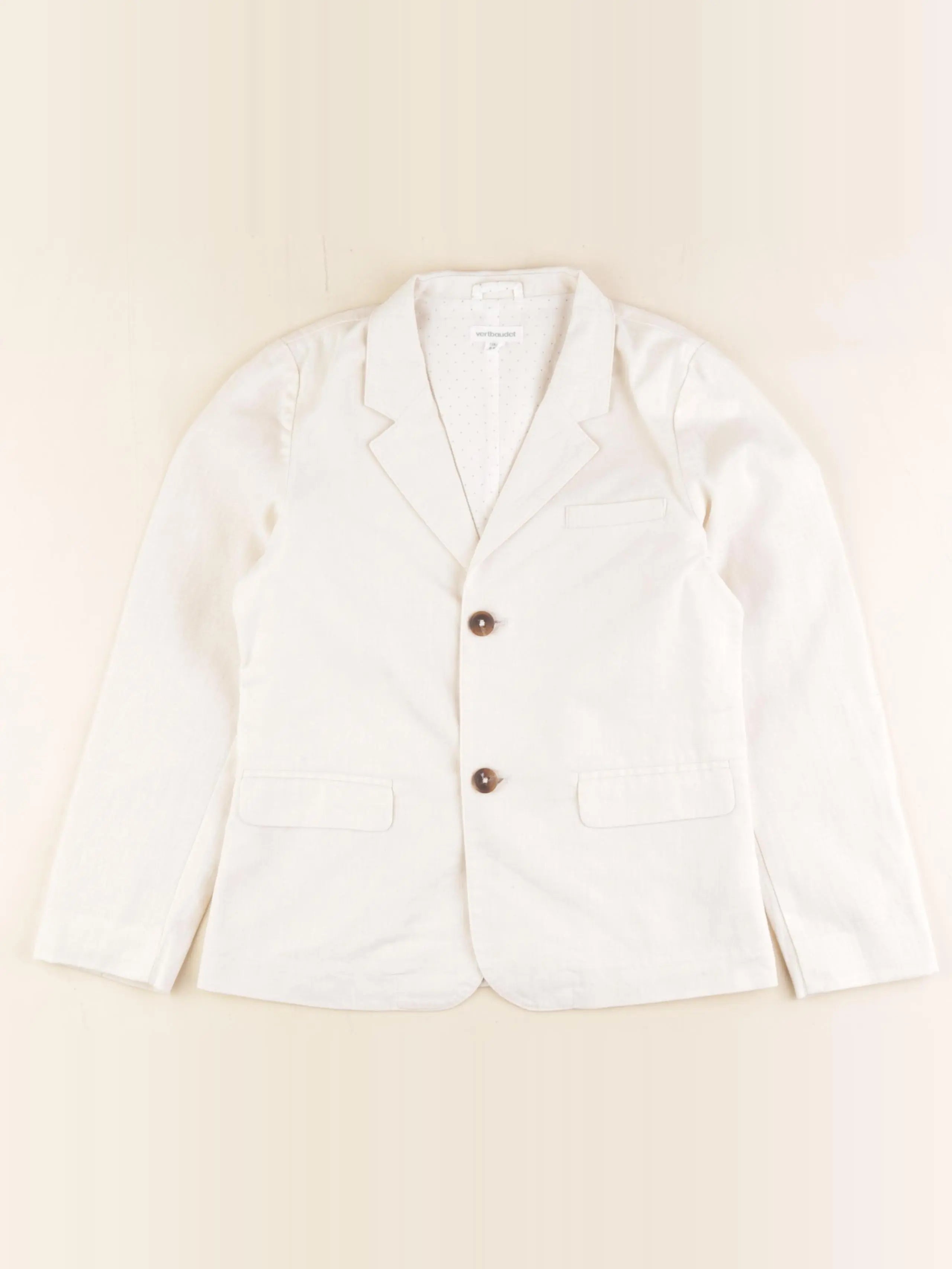 Vertbaudet - veste beige - 8 ans