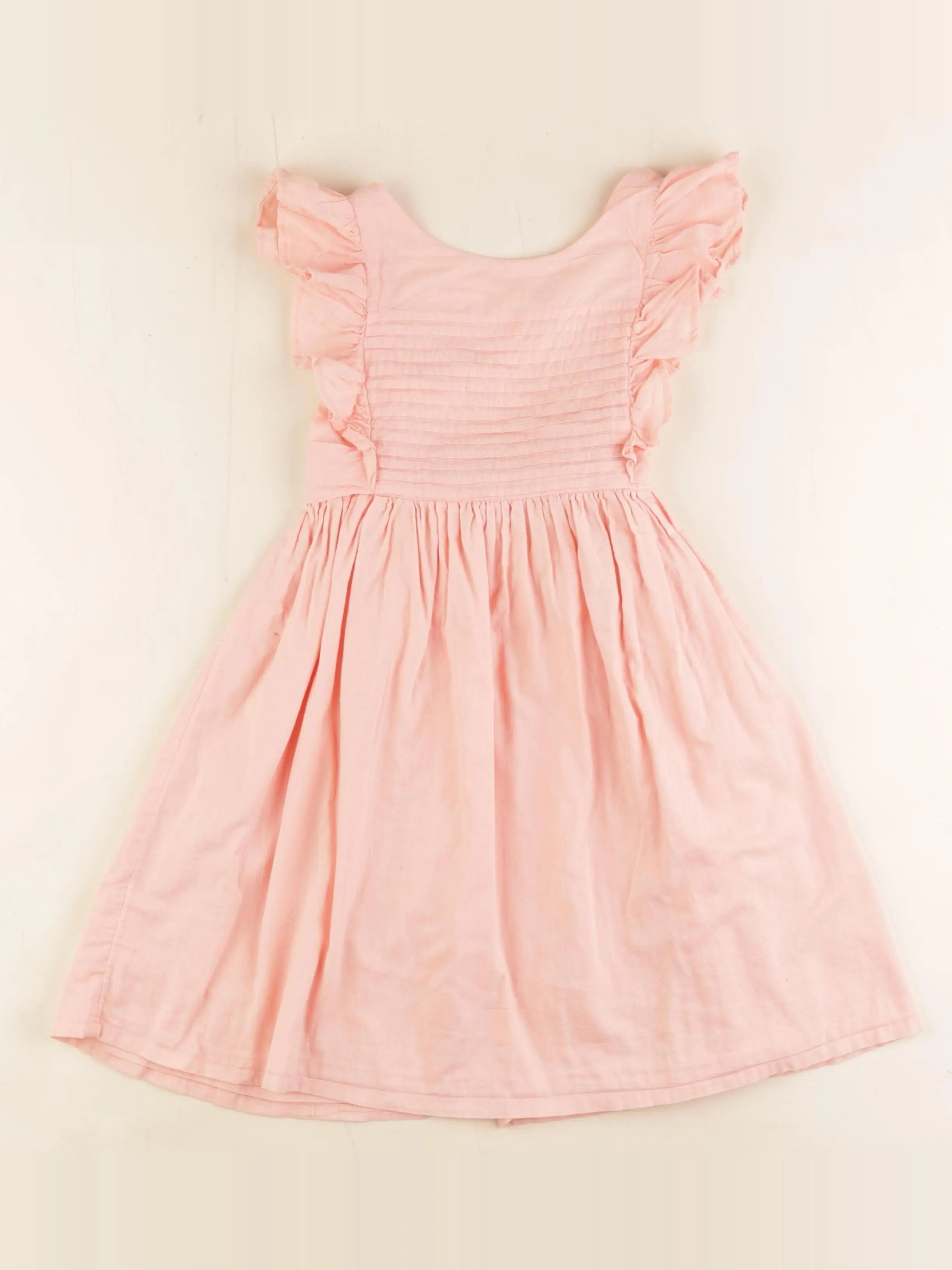 Vertbaudet - robe orange - 7 ans