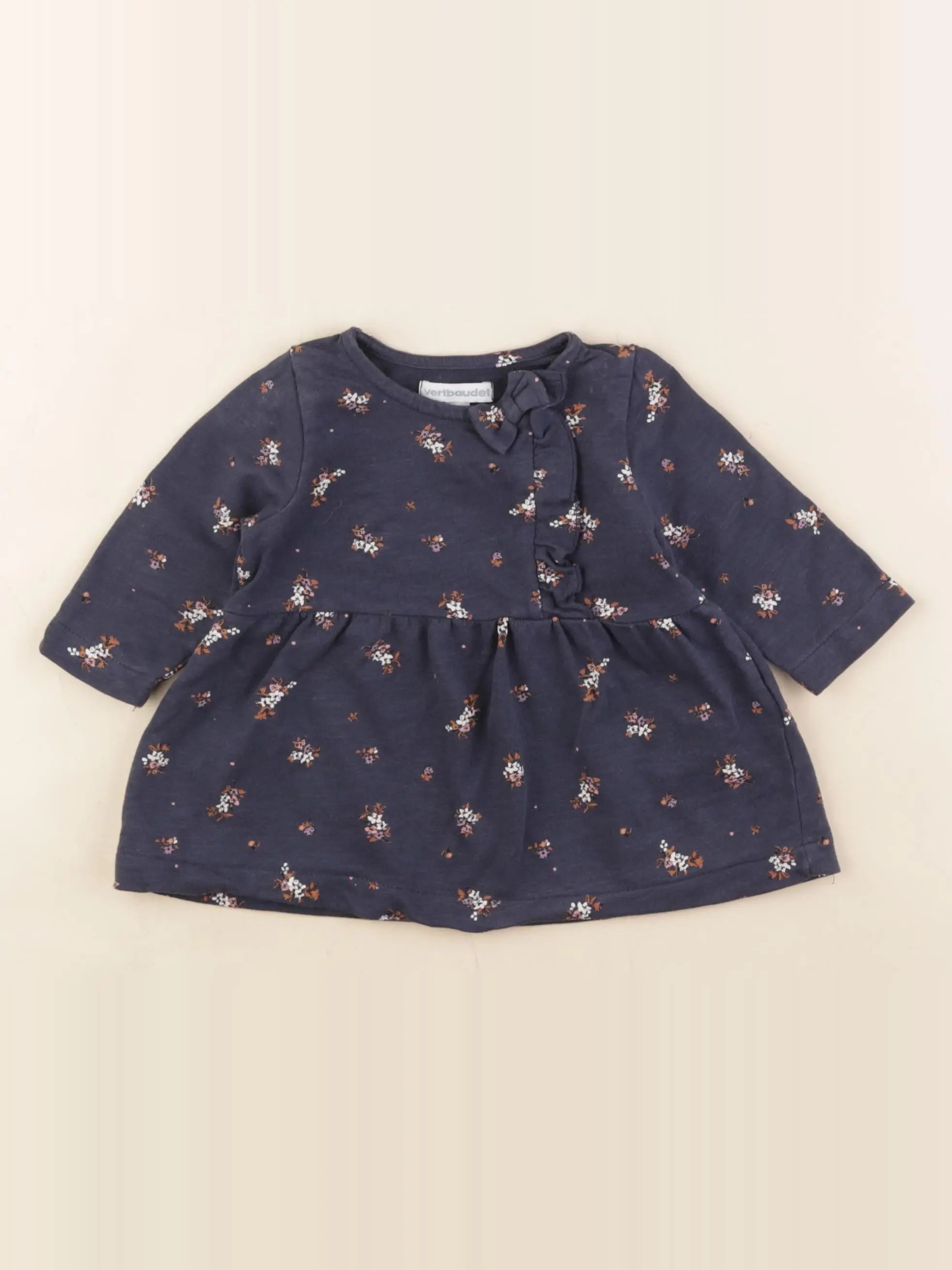 Vertbaudet - robe bleu - 3 mois