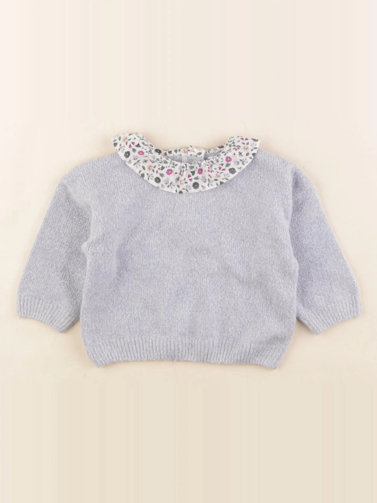 Vertbaudet - pull bleu - 6 mois